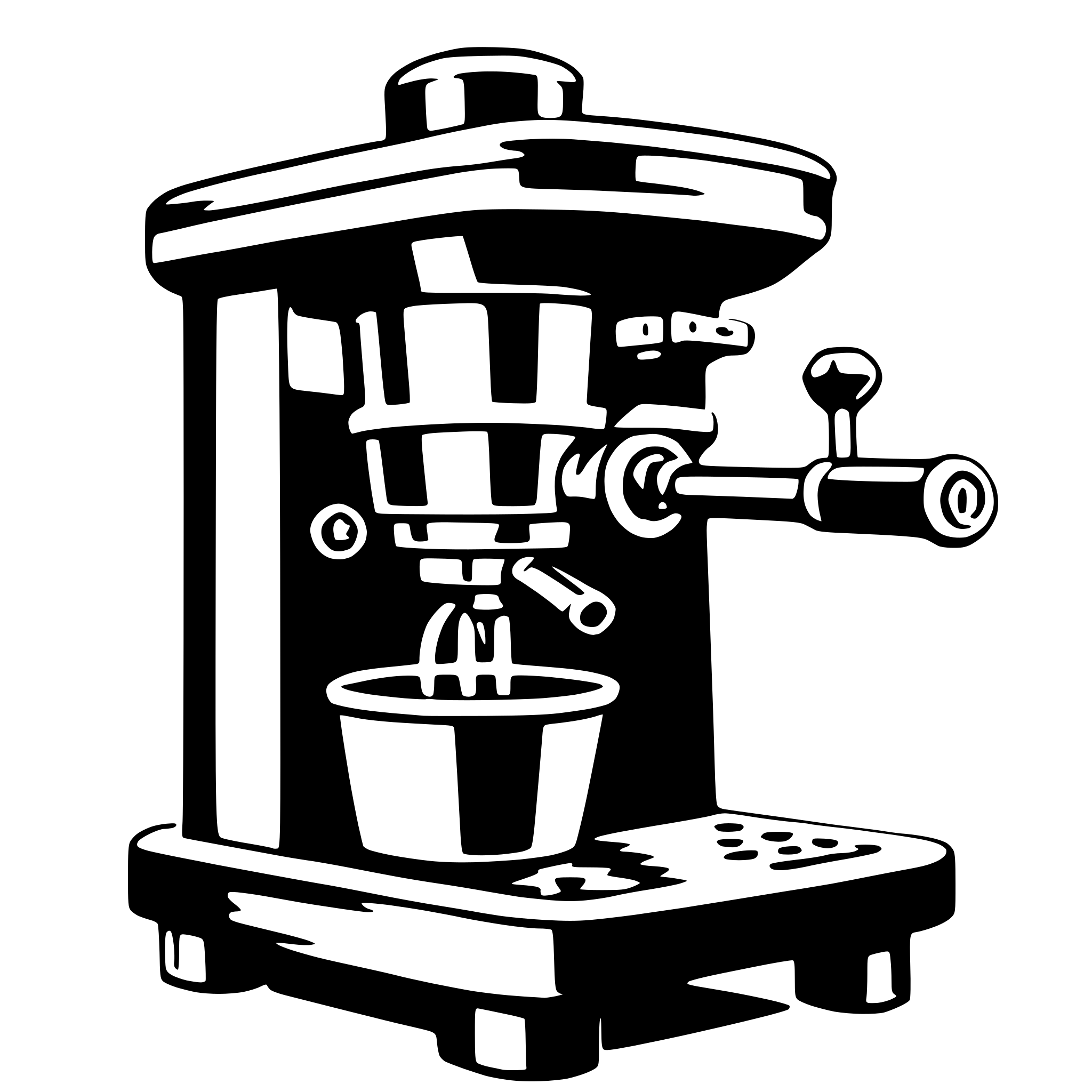 AI-generated SVG of a espresso machine