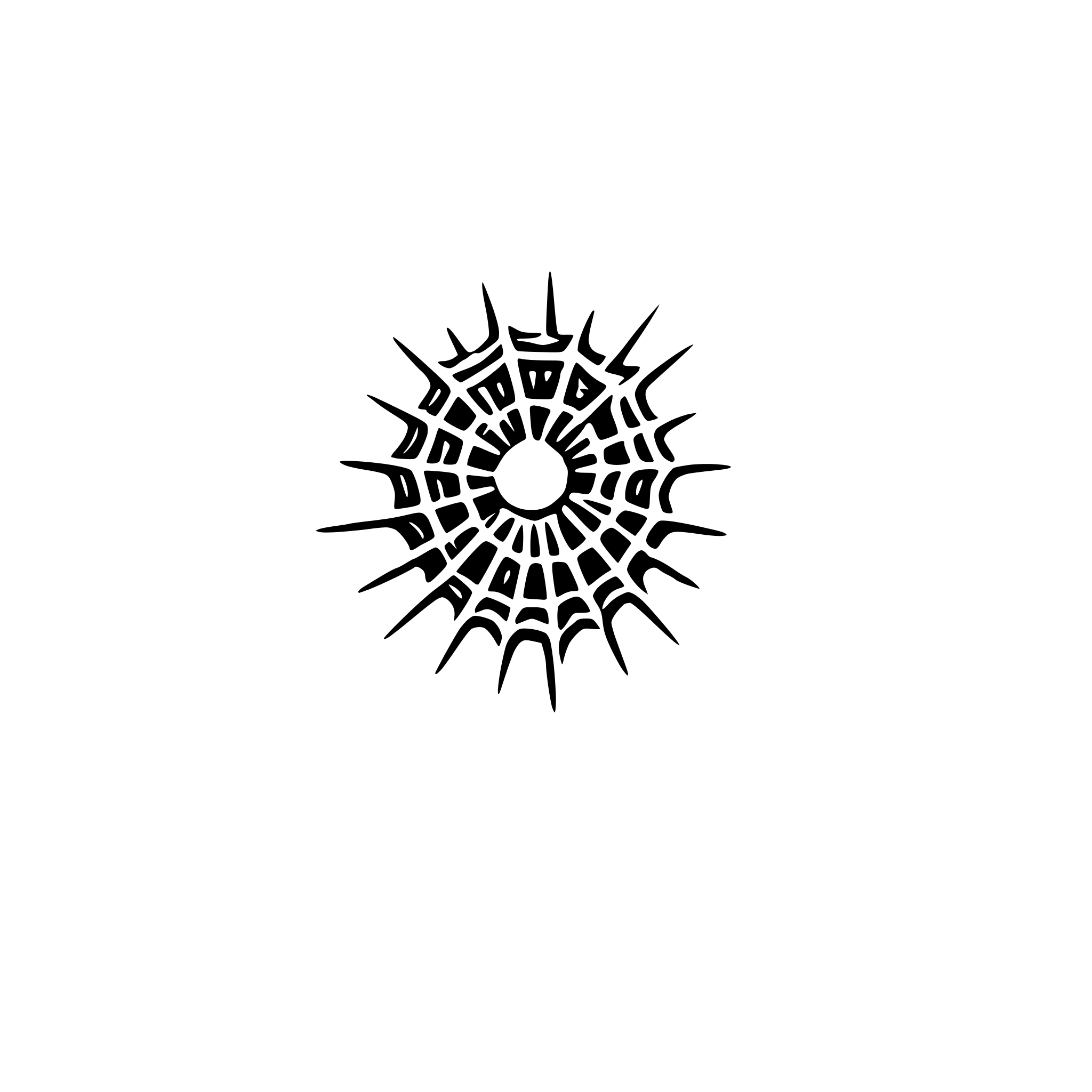AI-generated SVG of a cobweb