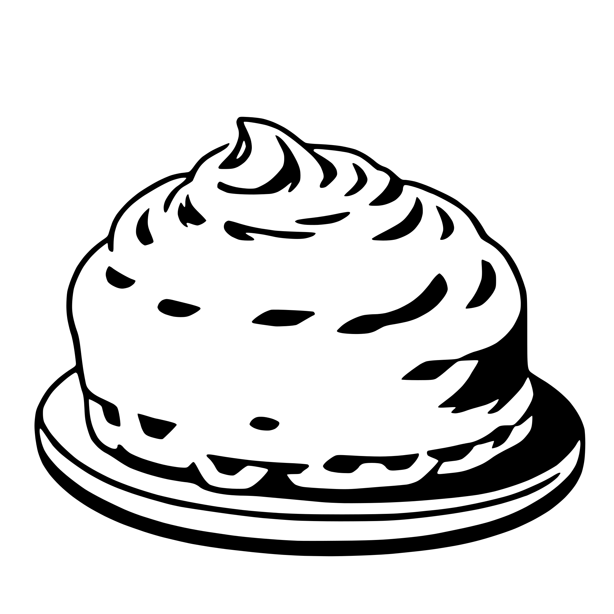 AI-generated SVG of a meringue