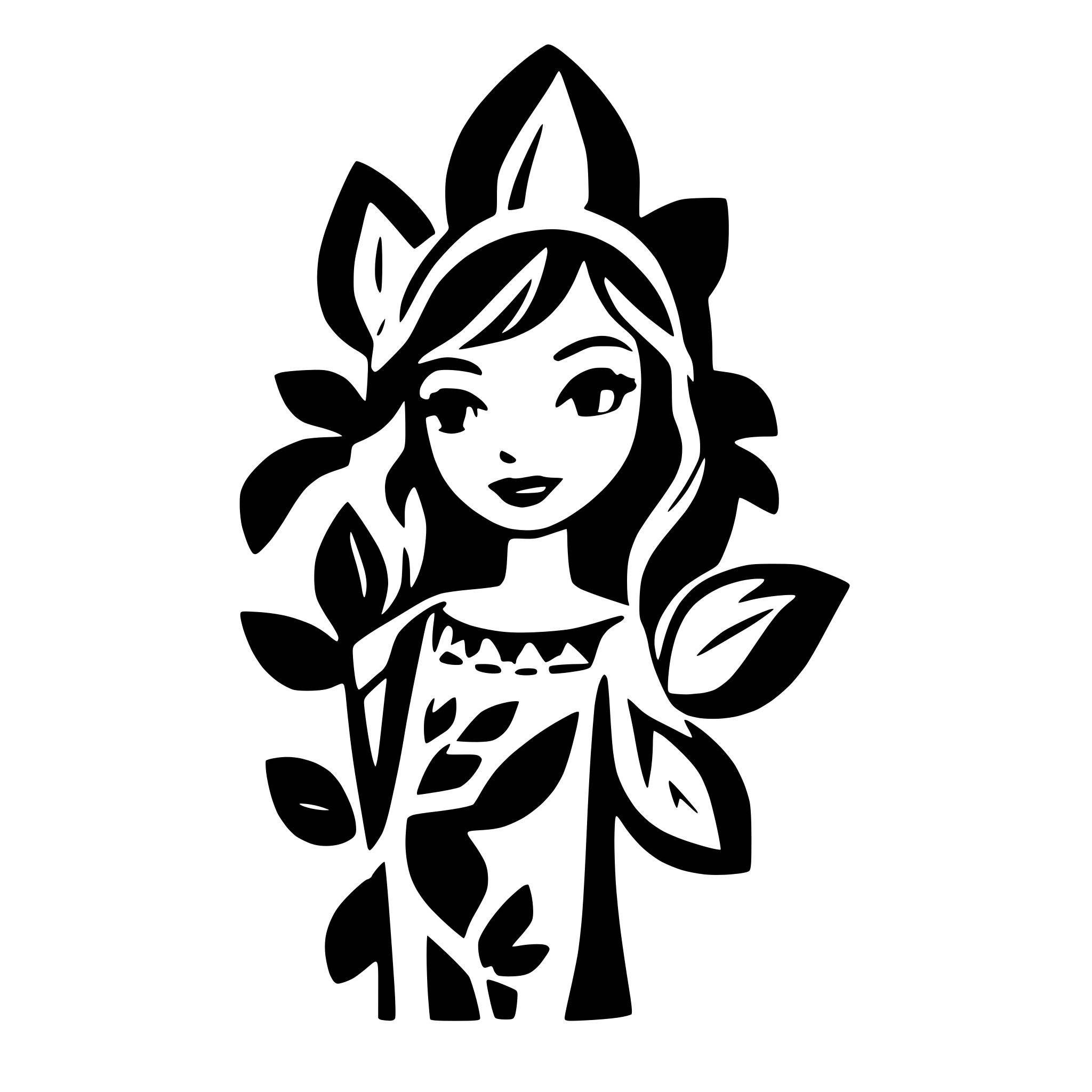 AI-generated SVG of a create a tribal seamless border