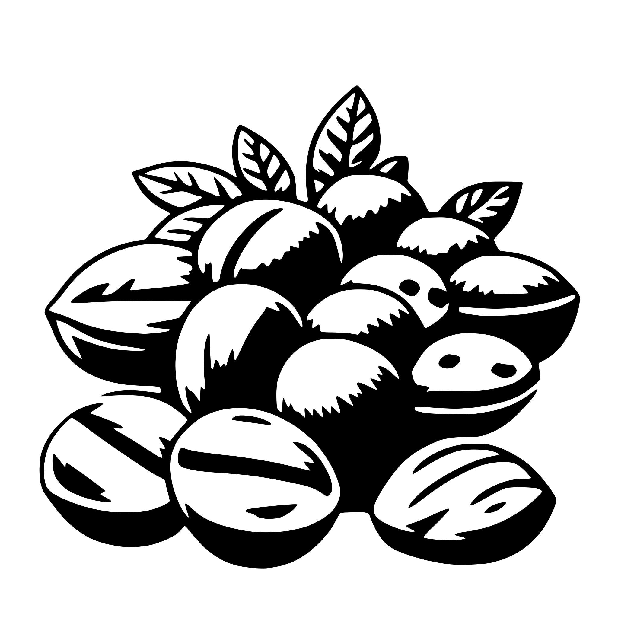 AI-generated SVG of 'nuts'