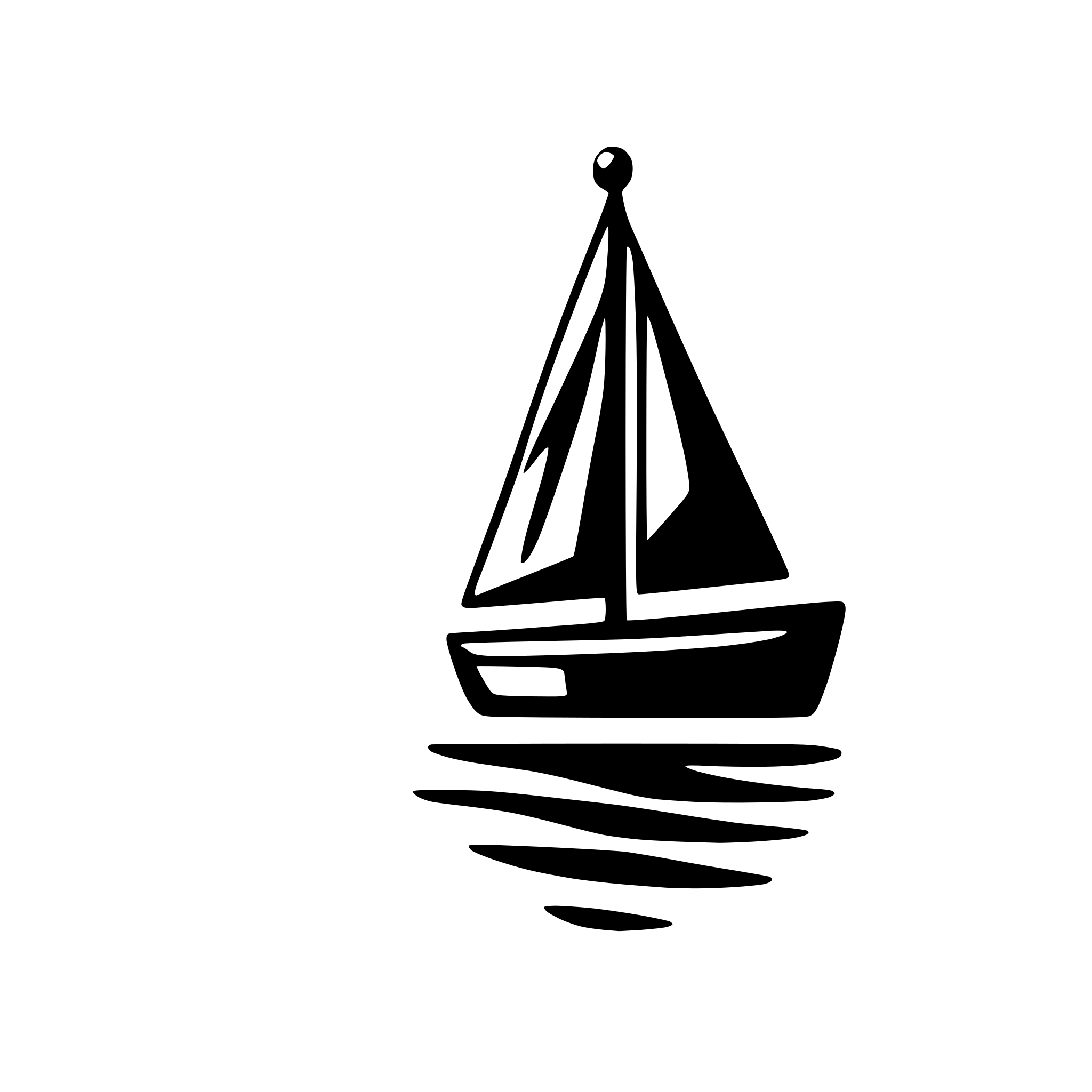 AI-generated SVG of 'sailboat on calm water'