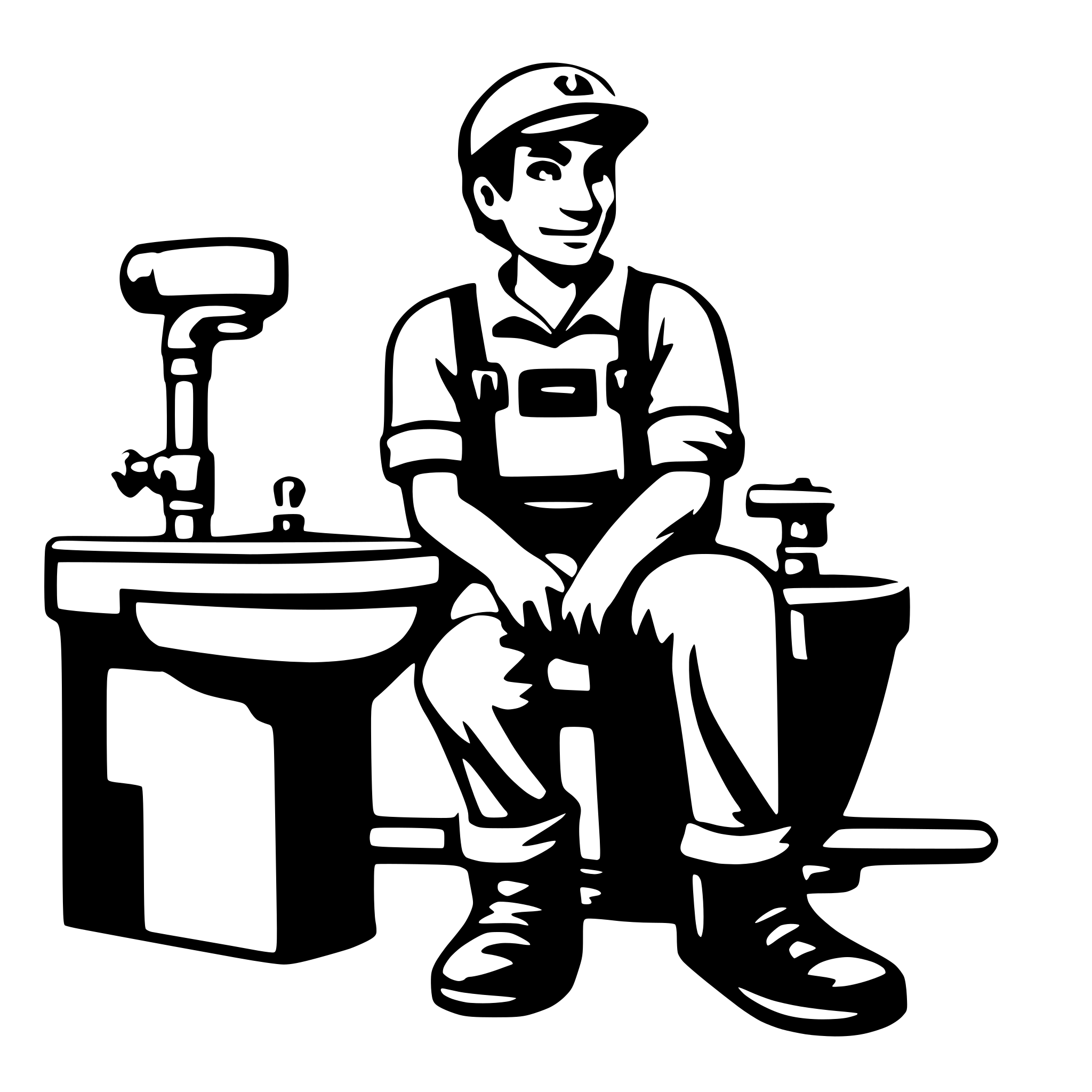 AI-generated SVG of 'plumber'