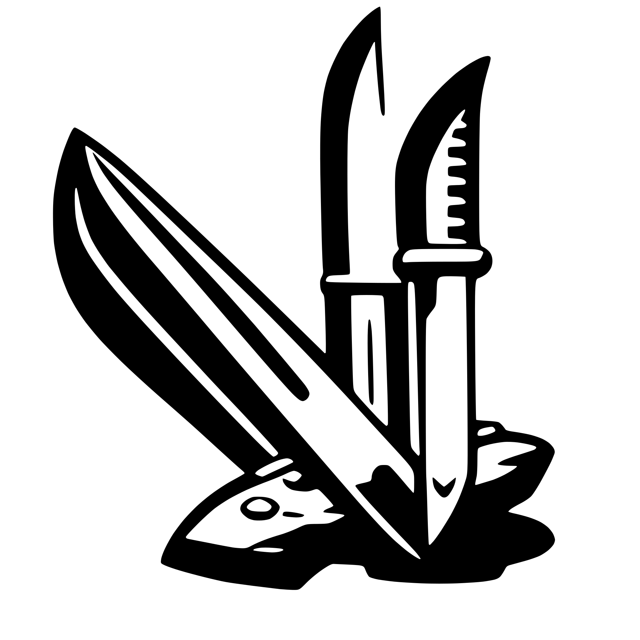 AI-generated SVG of 'knife'