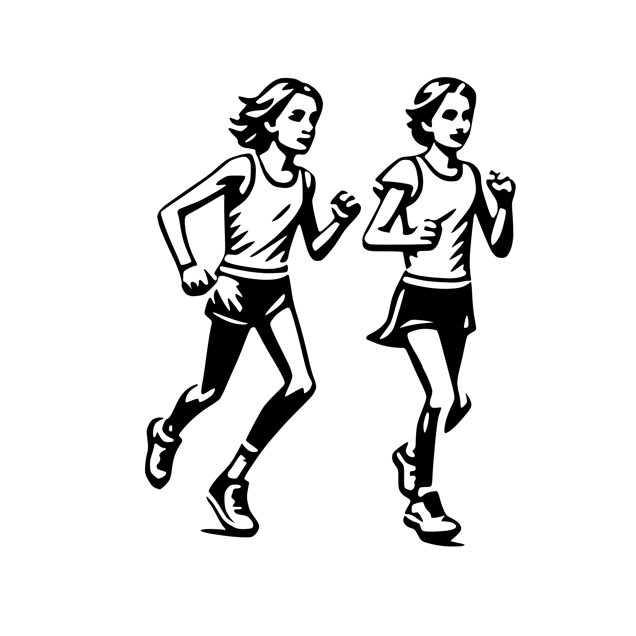 AI-generated SVG of 'running marathon'
