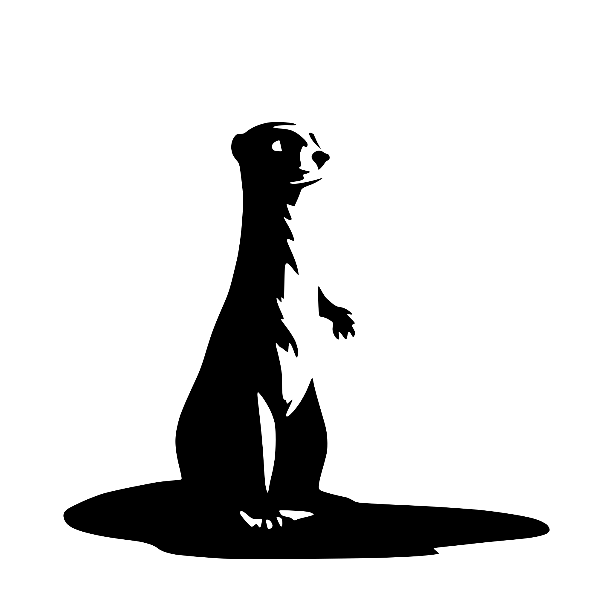 AI-generated SVG of a meerkat
