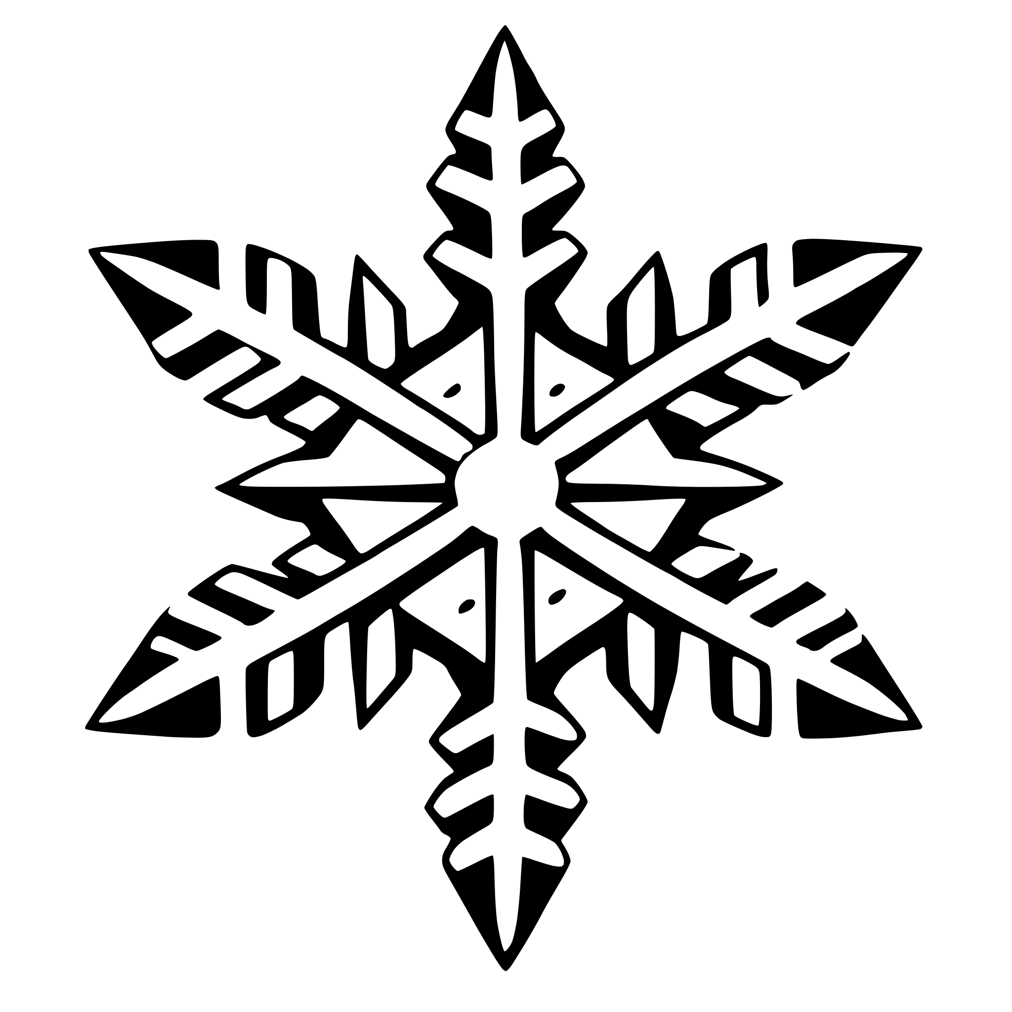 AI-generated SVG of a snowflake