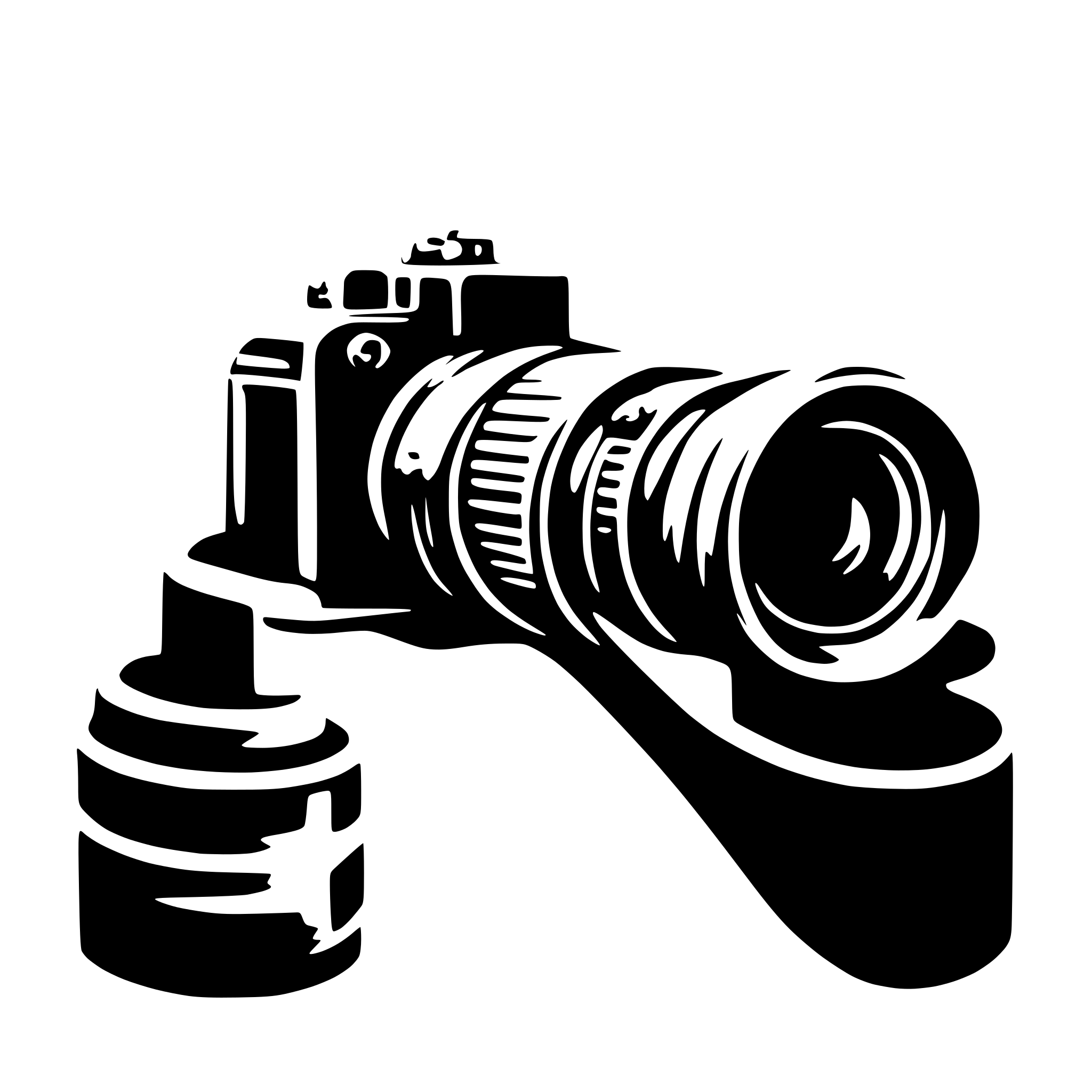 AI-generated SVG of 'birds eye view of a camera'