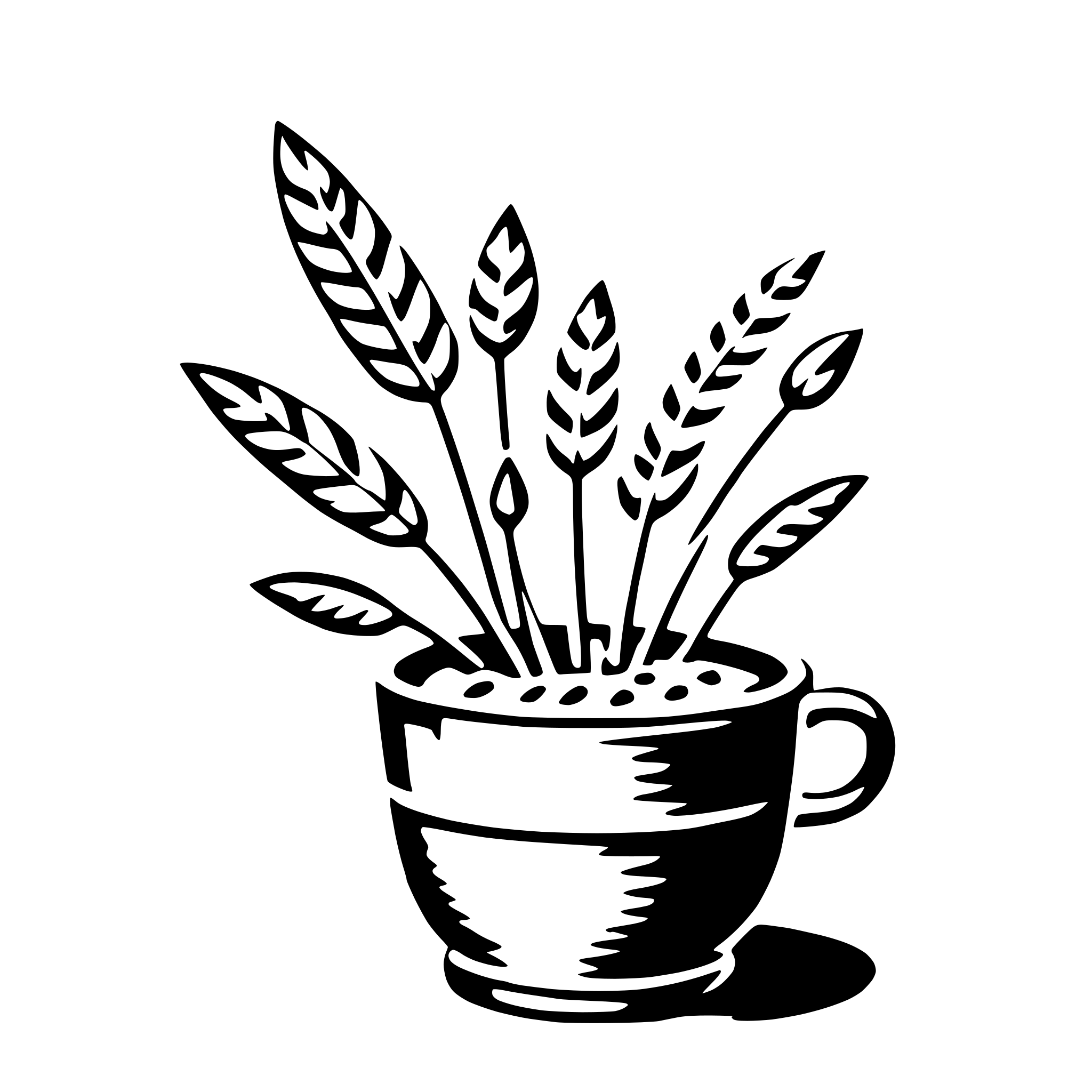 AI-generated SVG of a oats