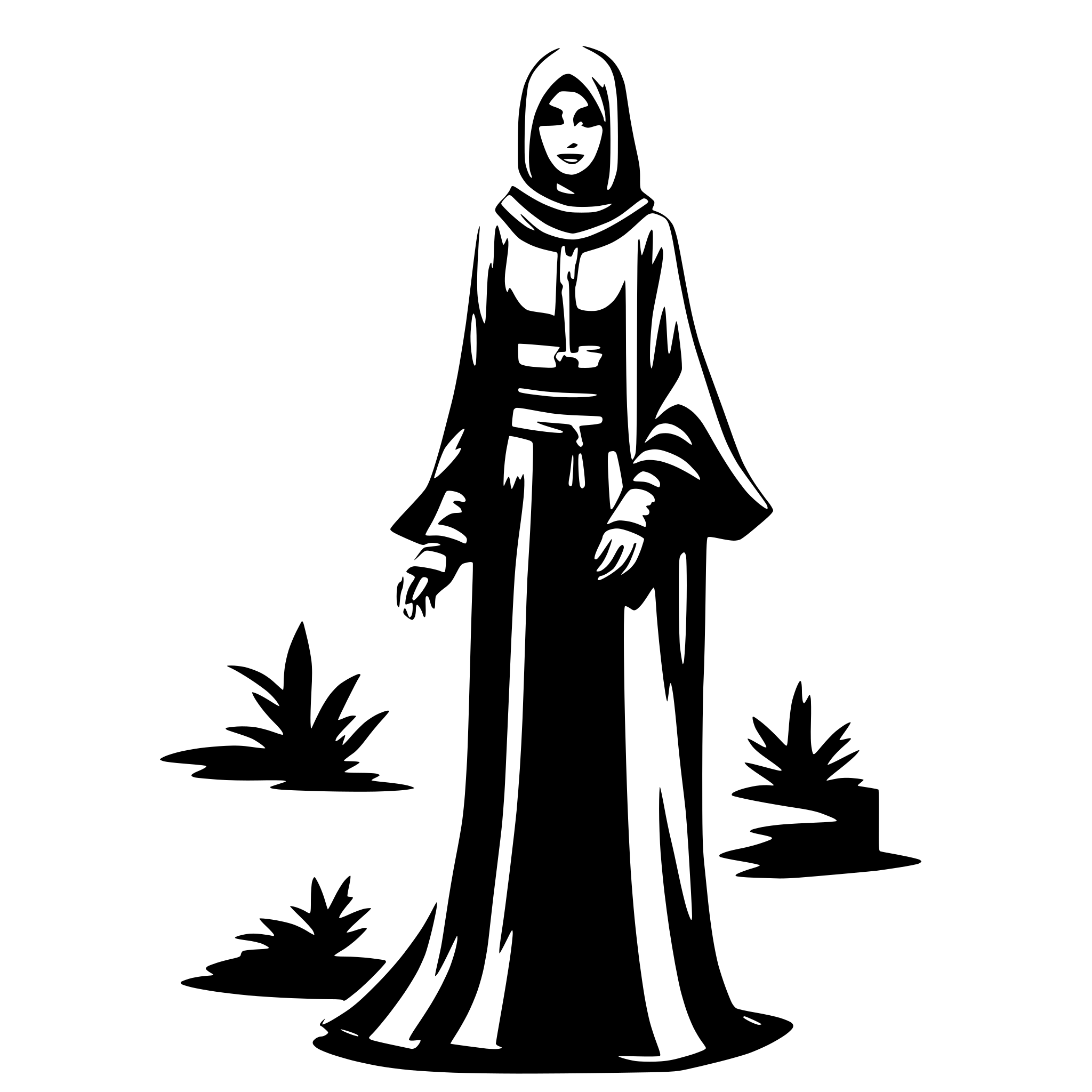 AI-generated SVG of 'abaya'