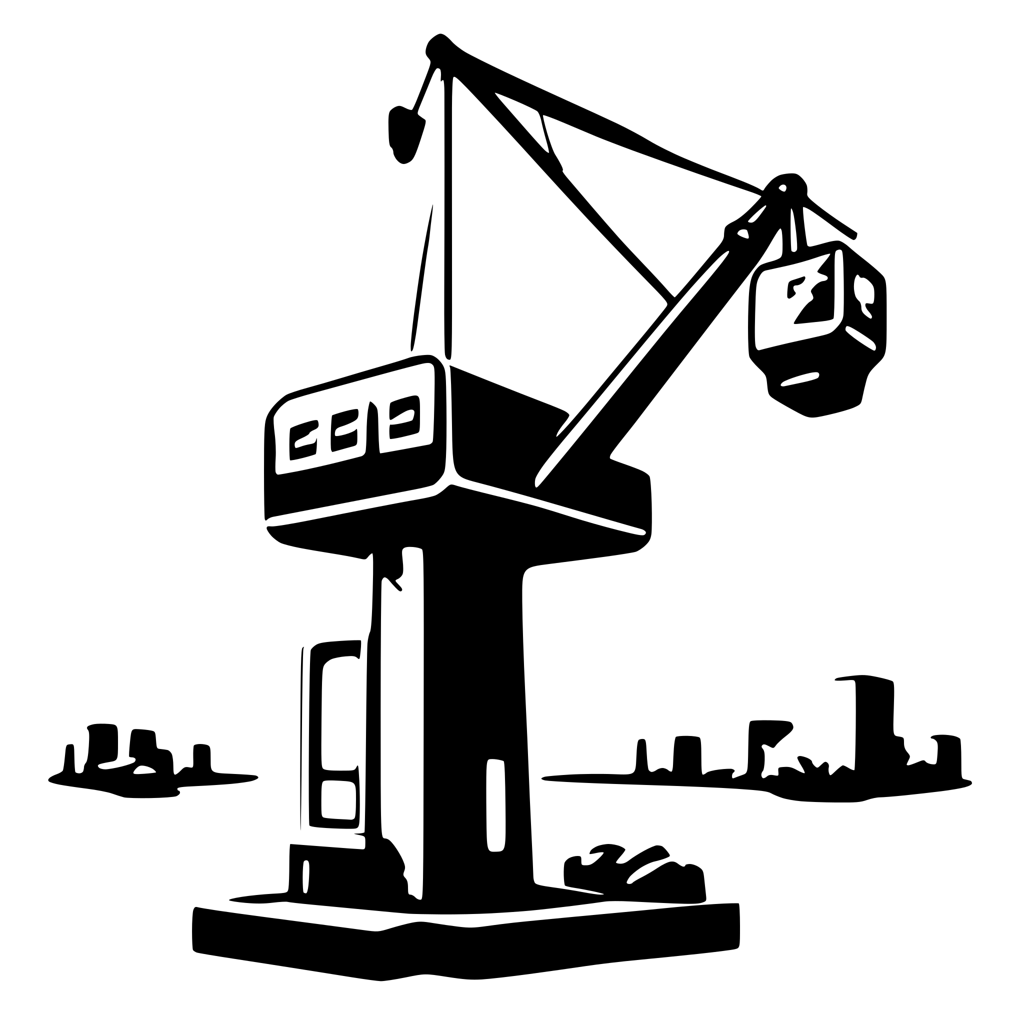 AI-generated SVG of 'crane machine'