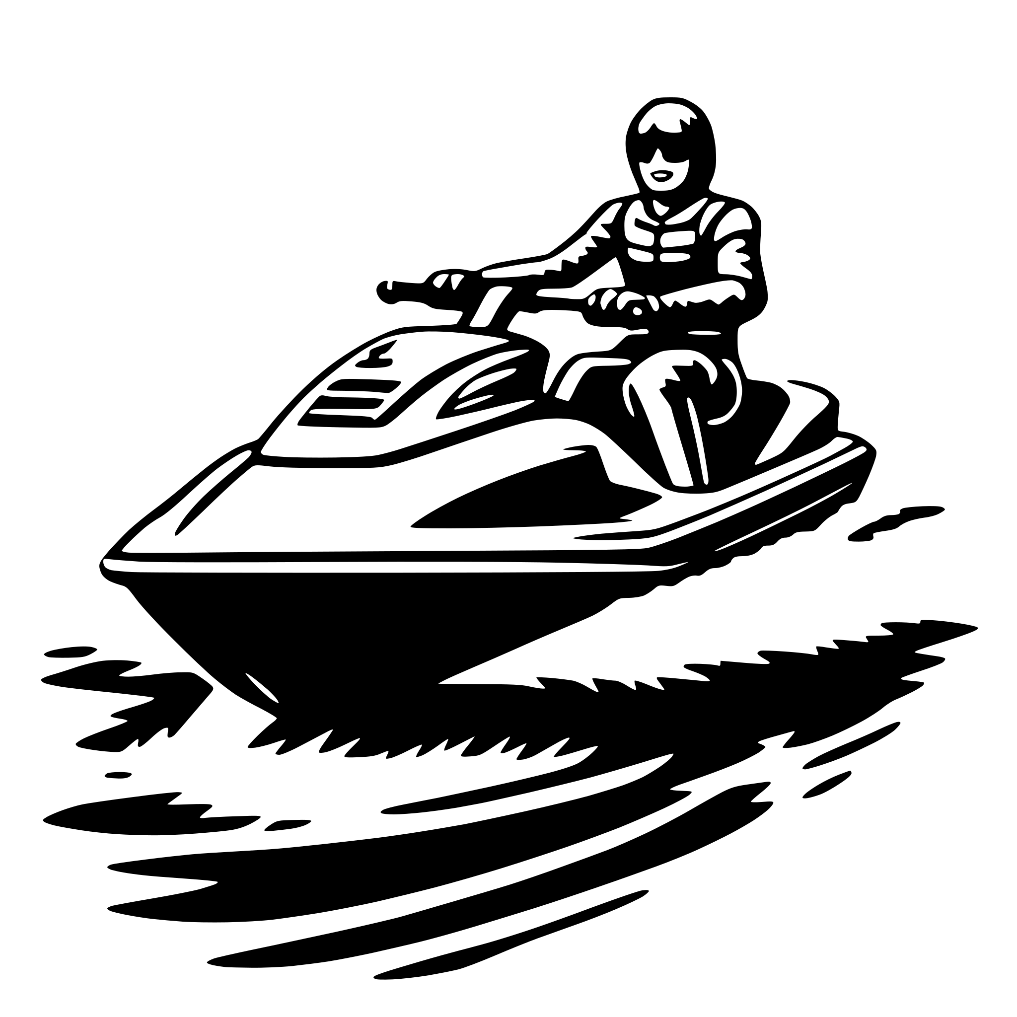 AI-generated SVG of 'jet ski'