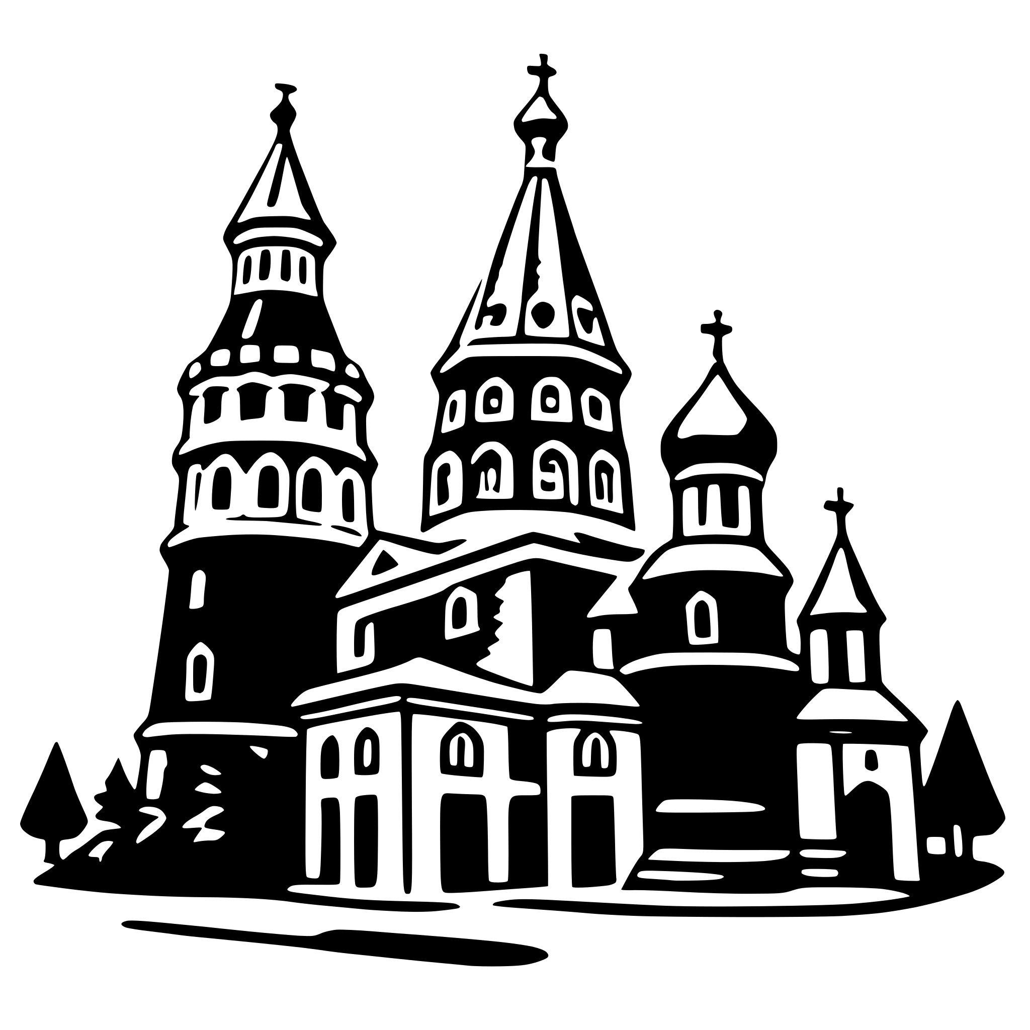 AI-generated SVG of 'saint basil's cathedral'