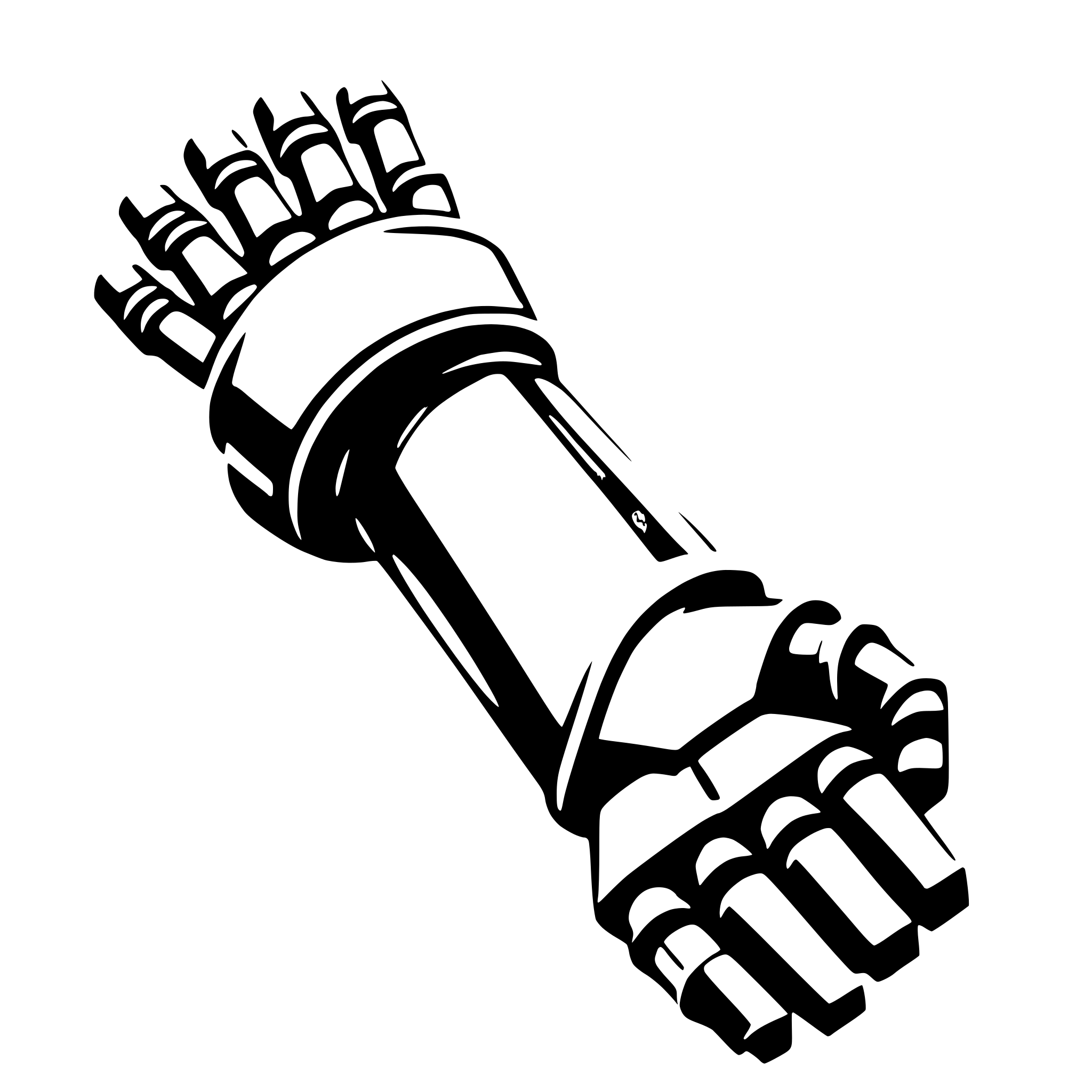AI-generated SVG of a robot arm