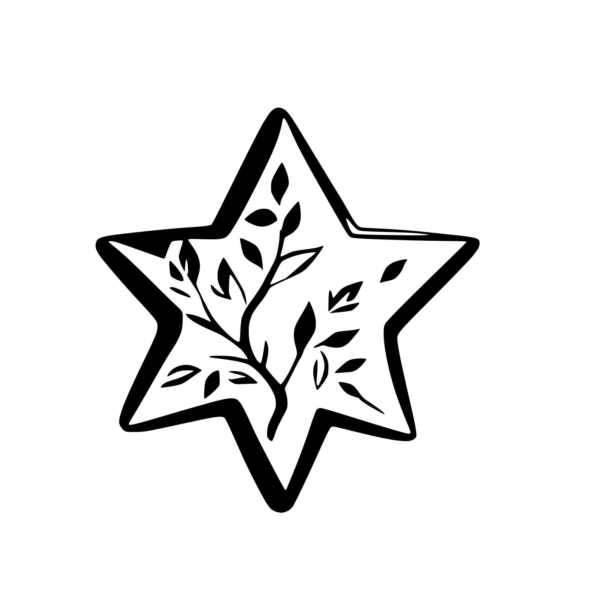 AI-generated SVG of a star