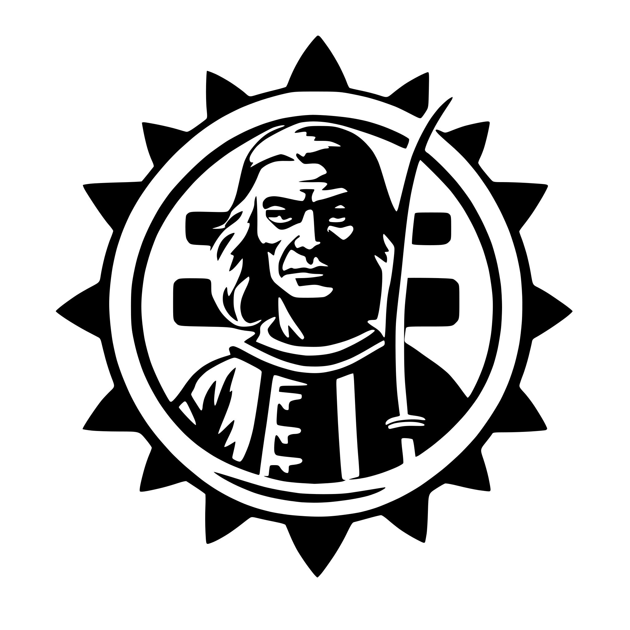 AI-generated SVG of a old samurai