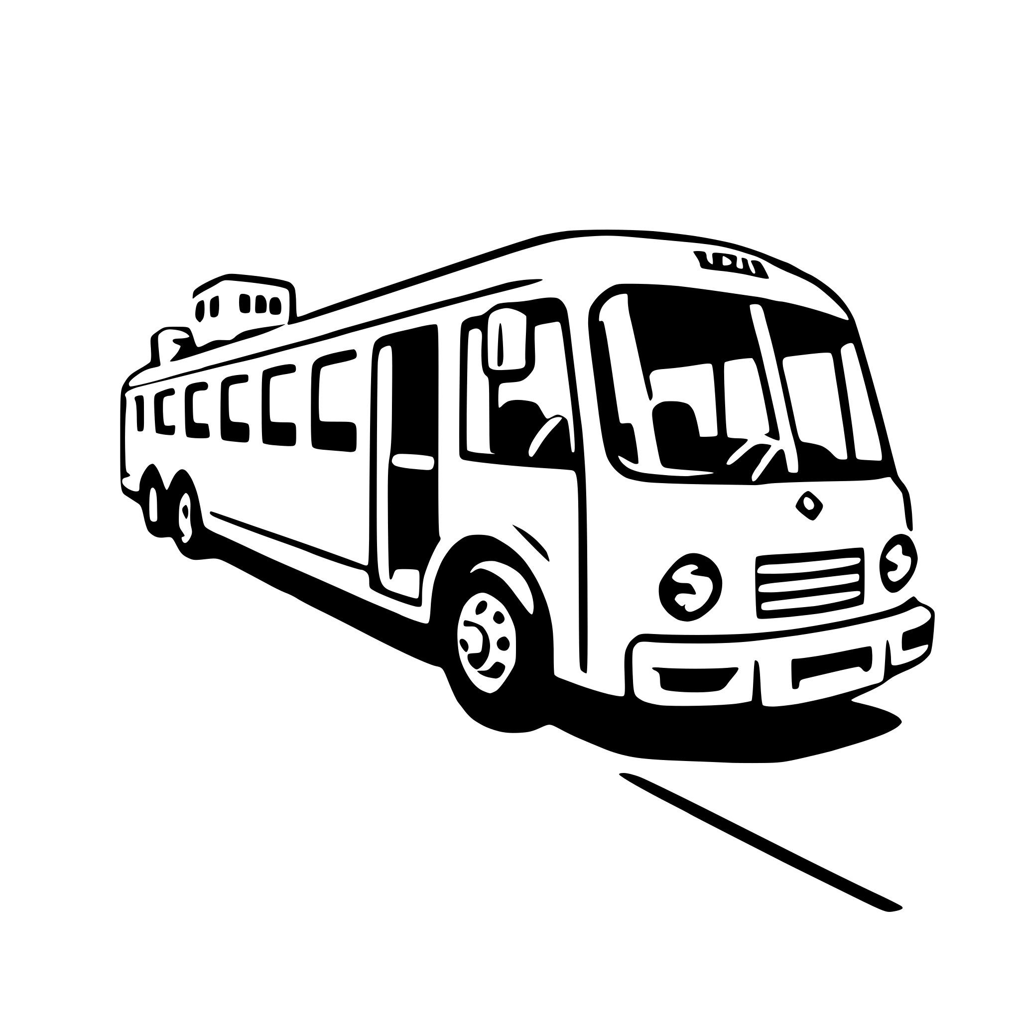 AI-generated SVG of 'shuttle bus'