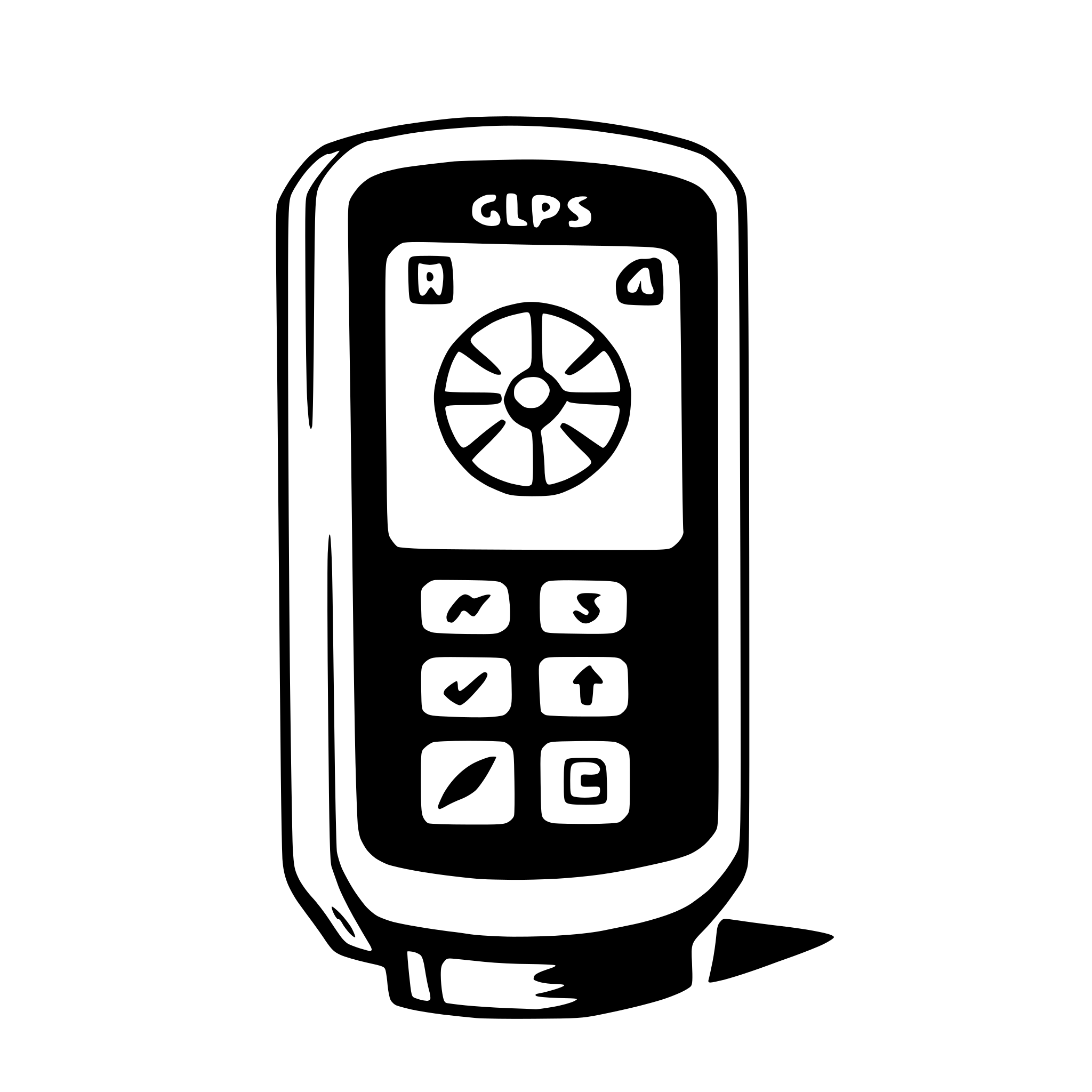 AI-generated SVG of a gps device