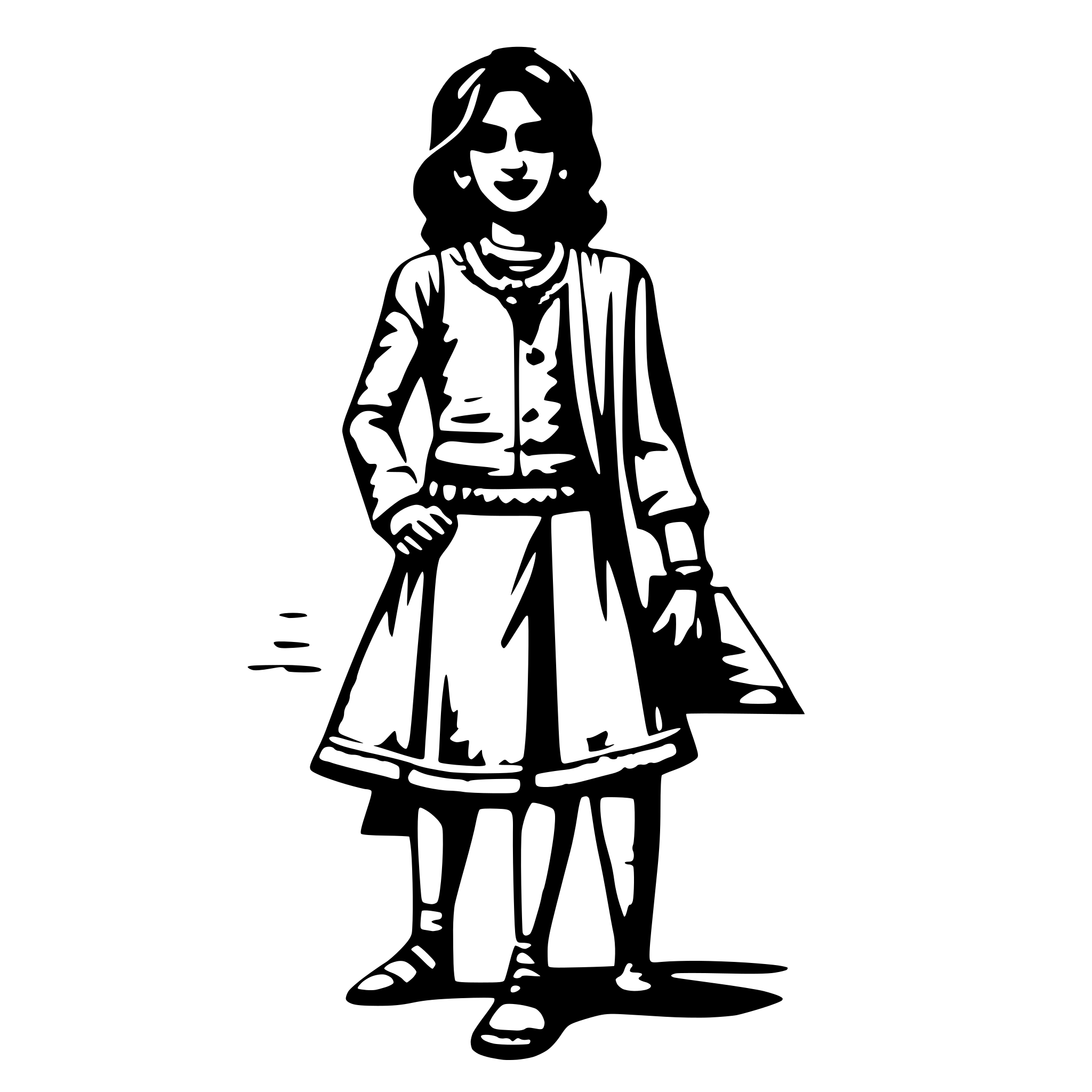 AI-generated SVG of a a full length image of a teacher from rajastha, full color