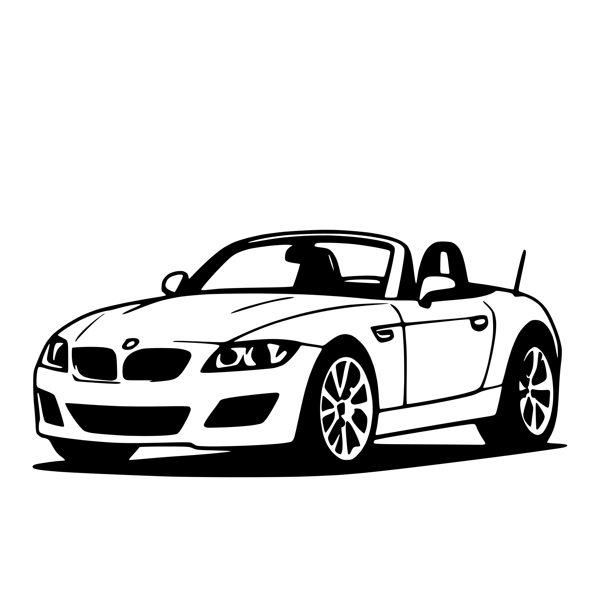 AI-generated SVG of a BMW Z4 E85