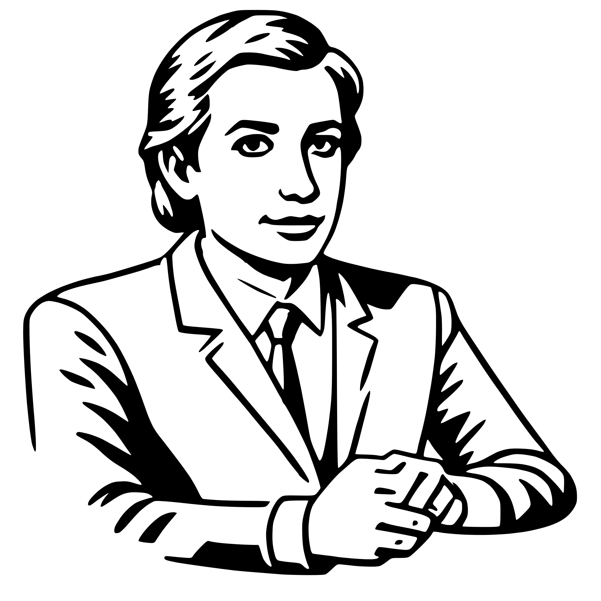 AI-generated SVG of a consultant