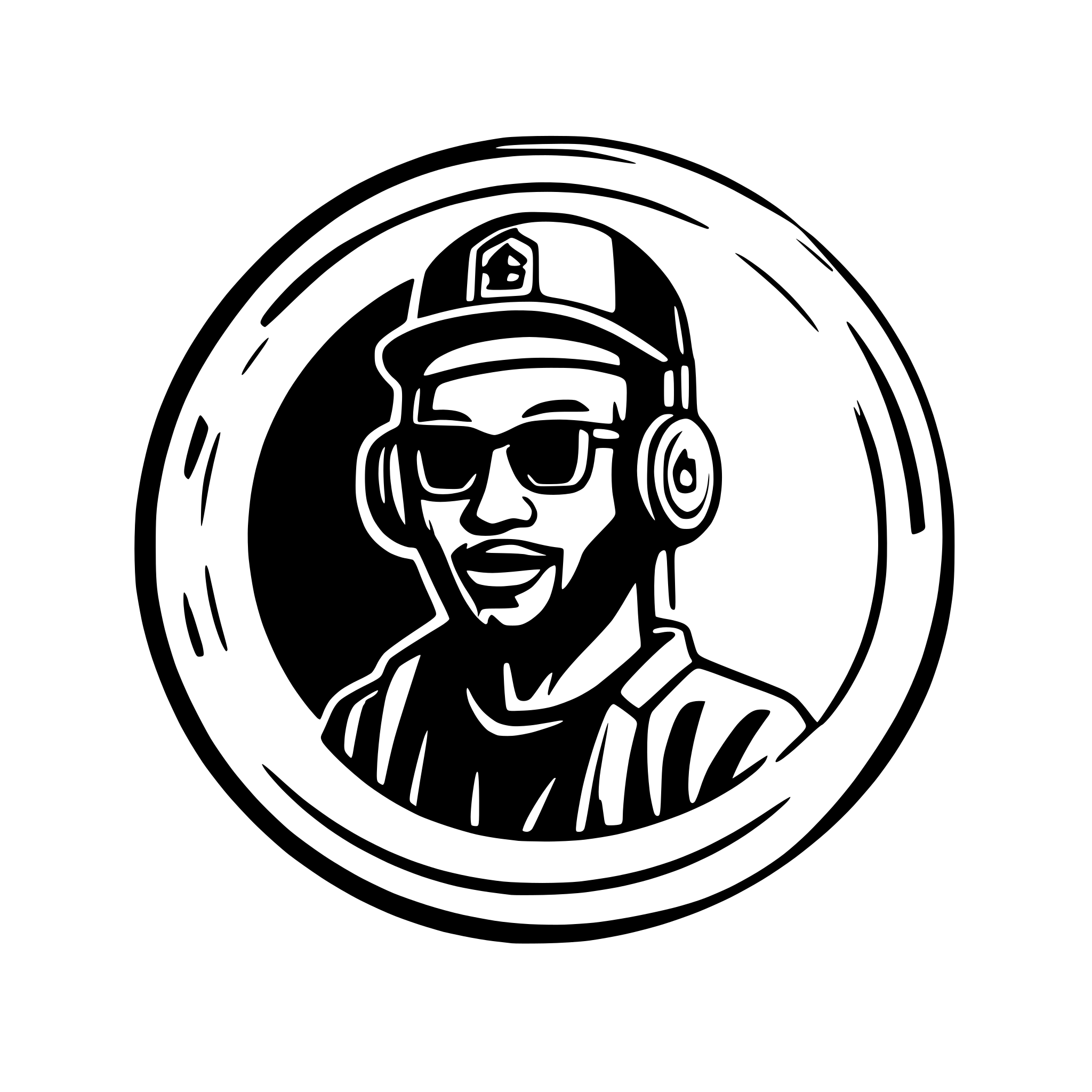 AI-generated SVG of a The logo should contain 2 indian rappers rapping in mic, soundwaves, speakers, music and should be 3D style. The logo text should be "BARSVERSE"