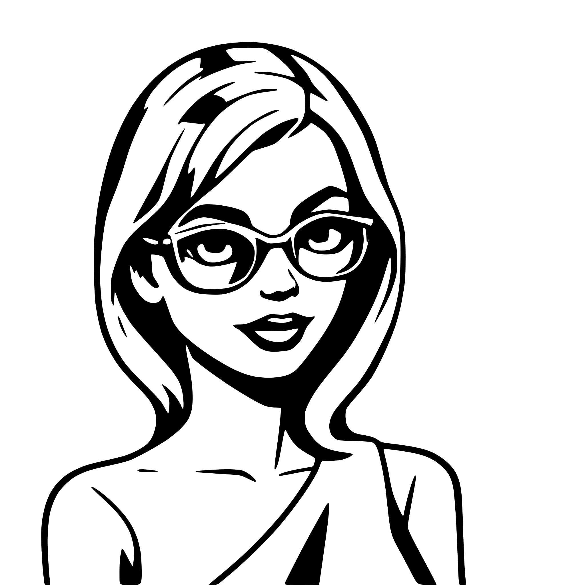 AI-generated SVG of a pop art woman in a comic book style
