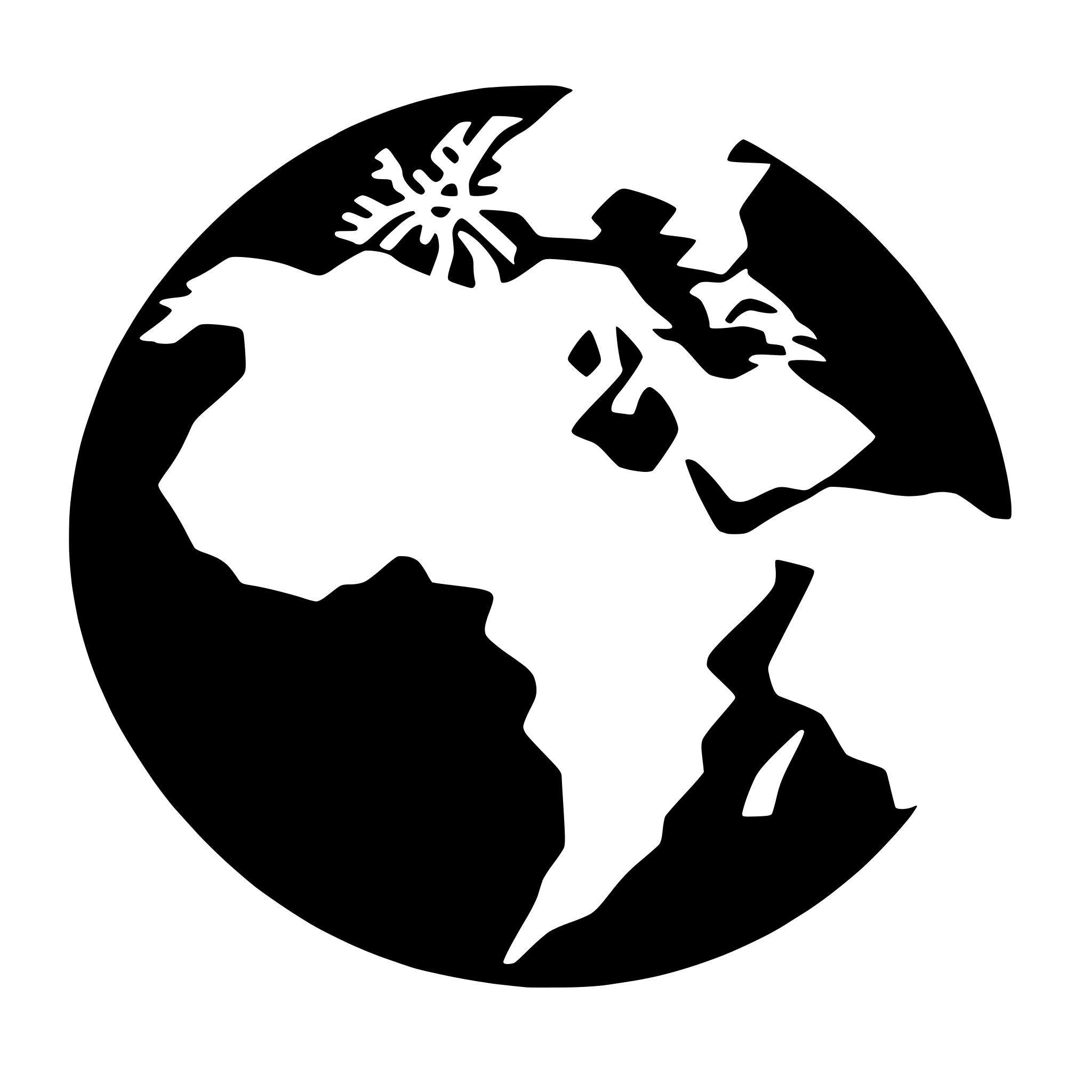 AI-generated SVG of a world map