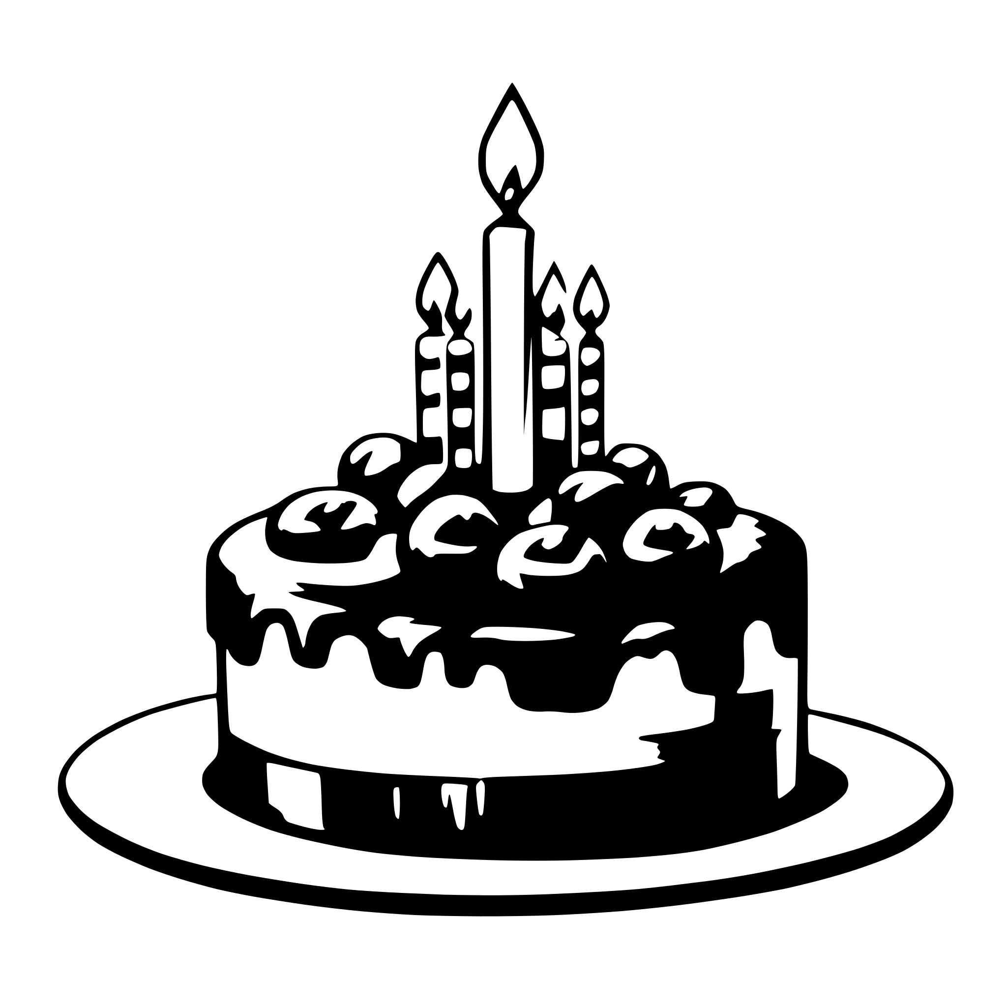 AI-generated SVG of a happy birthday