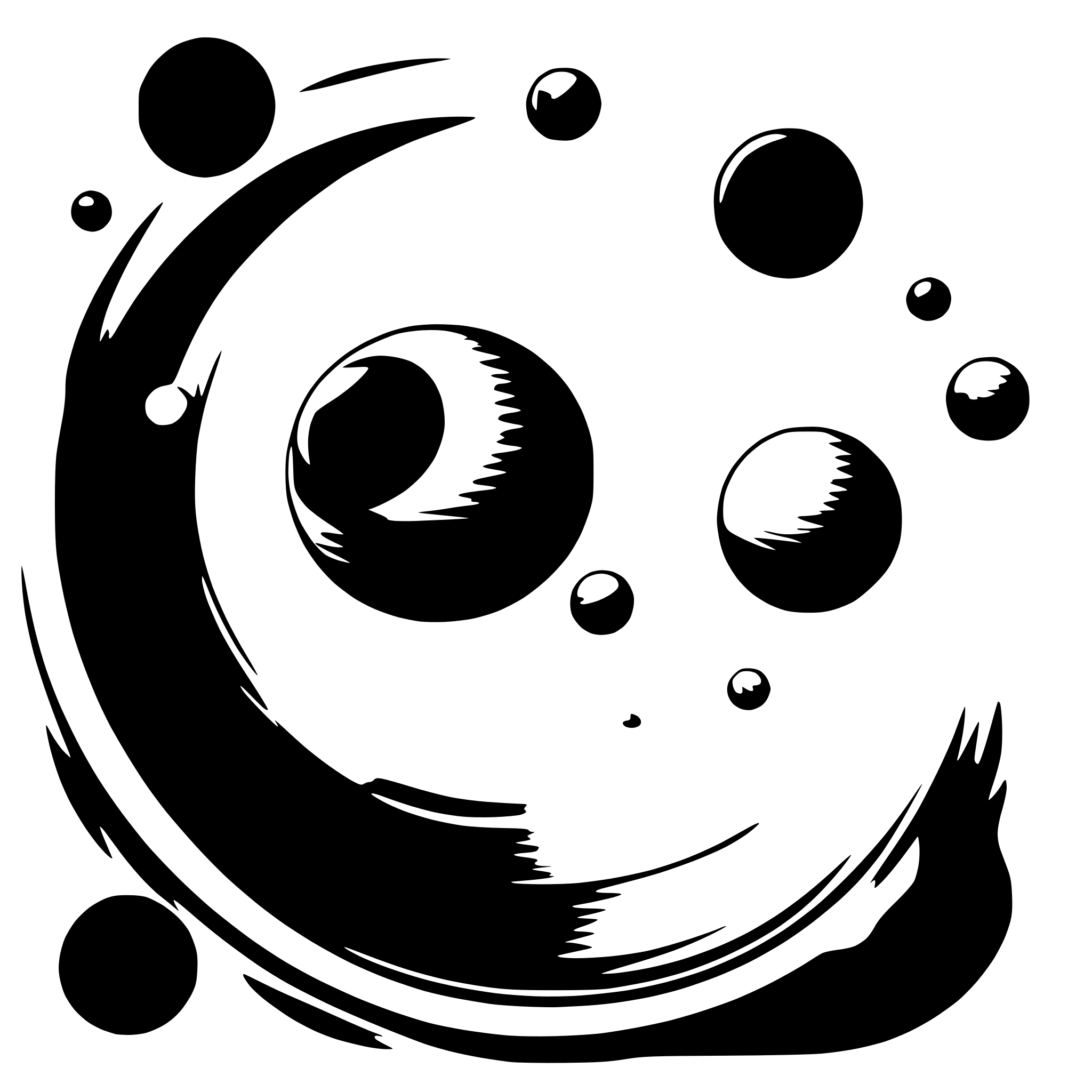 AI-generated SVG of 'solar system with orbiting planets'