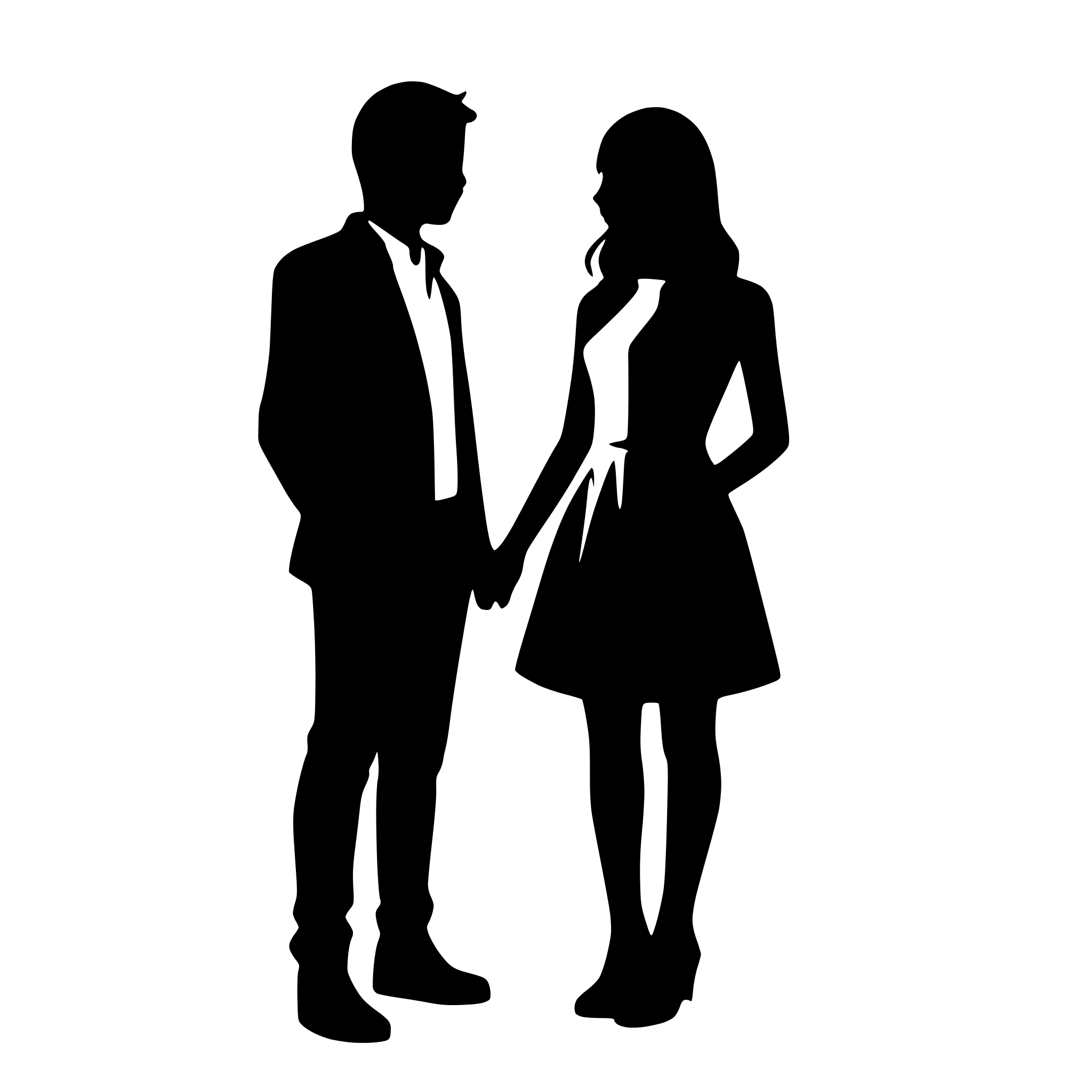 AI-generated SVG of a couple in love