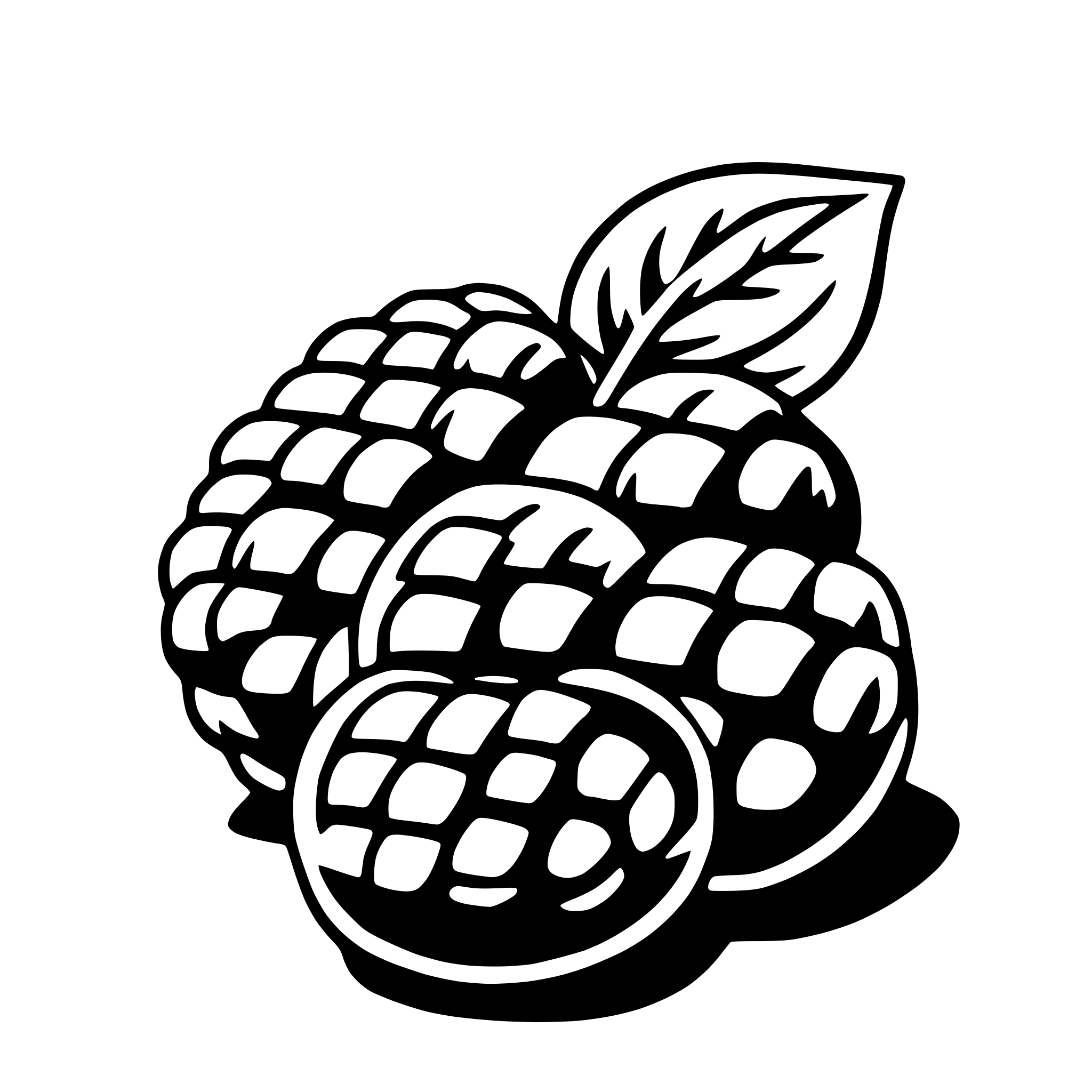 AI-generated SVG of 'raspberry'