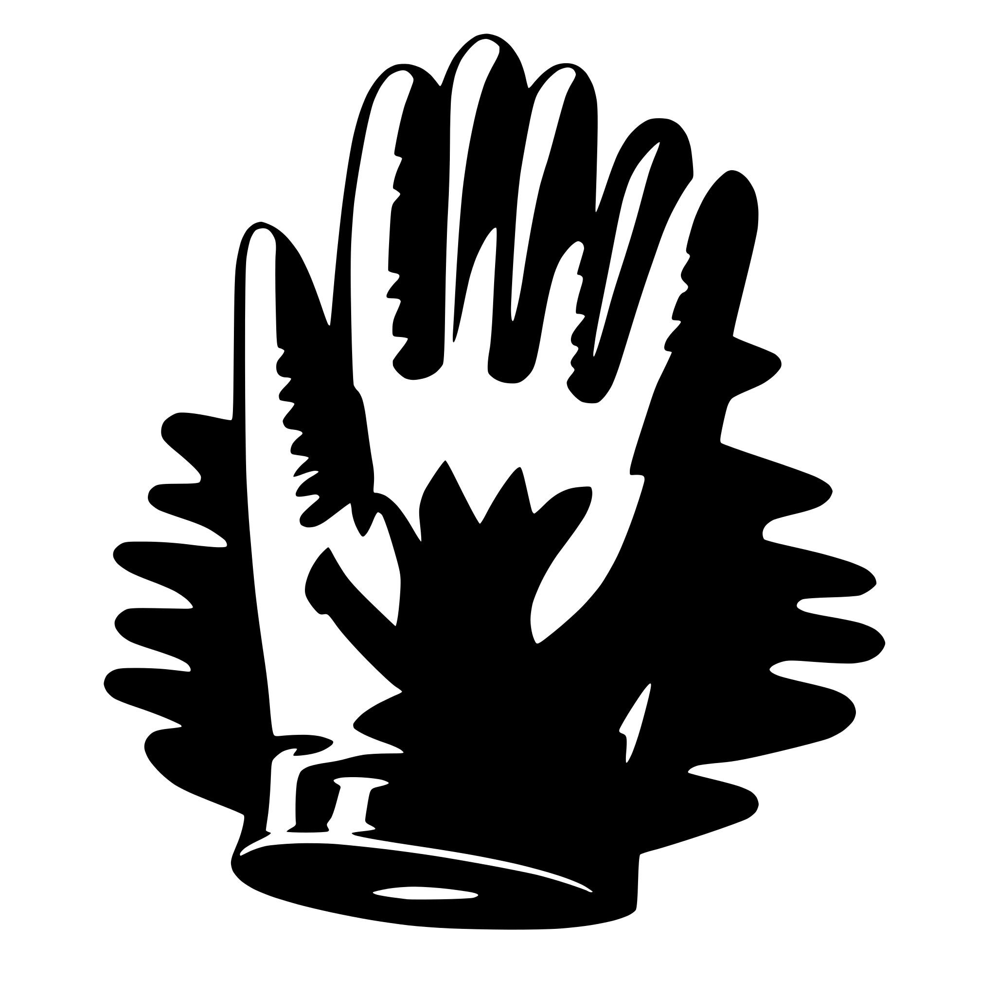 AI-generated SVG of 'satin glove'