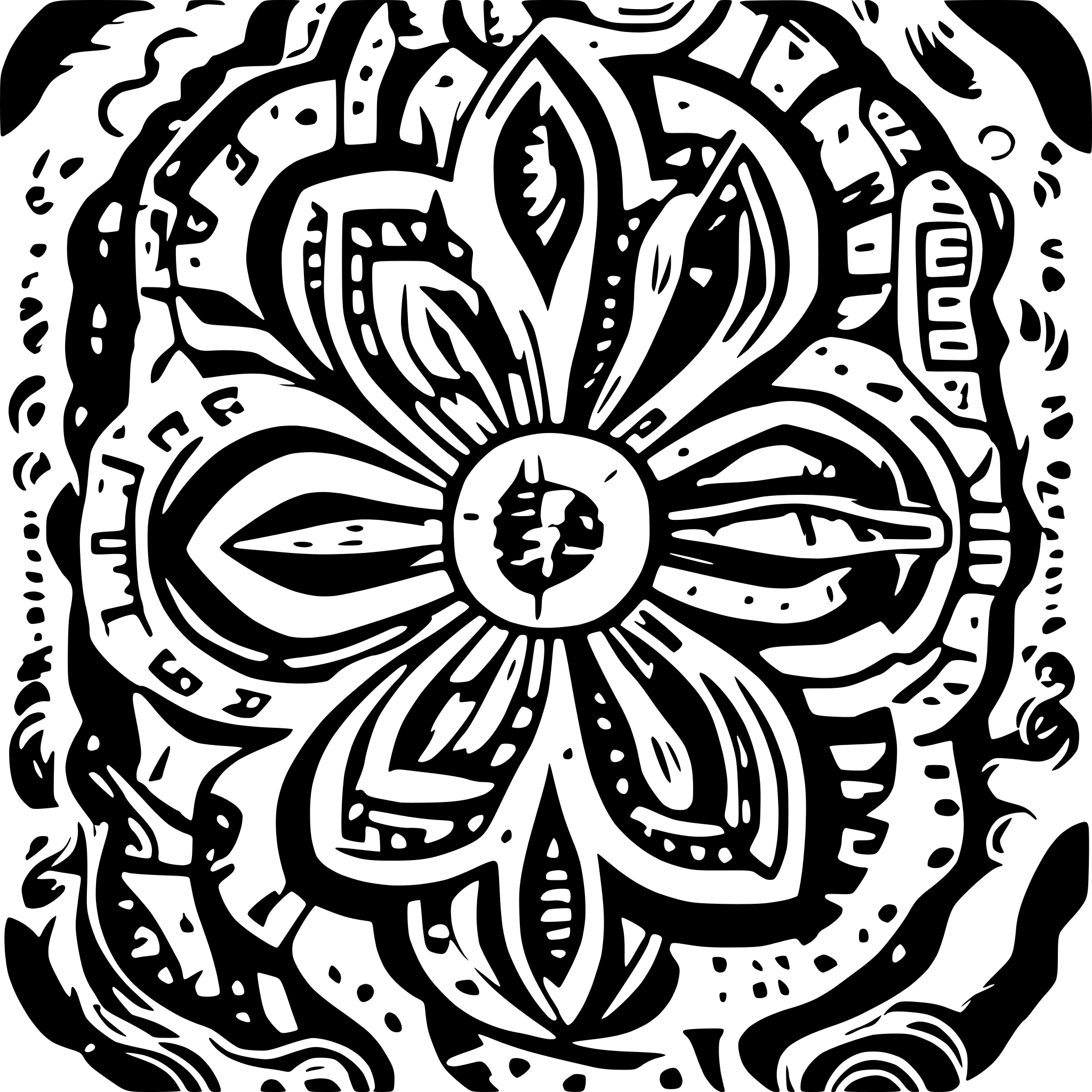 AI-generated SVG of 'aboriginal art'