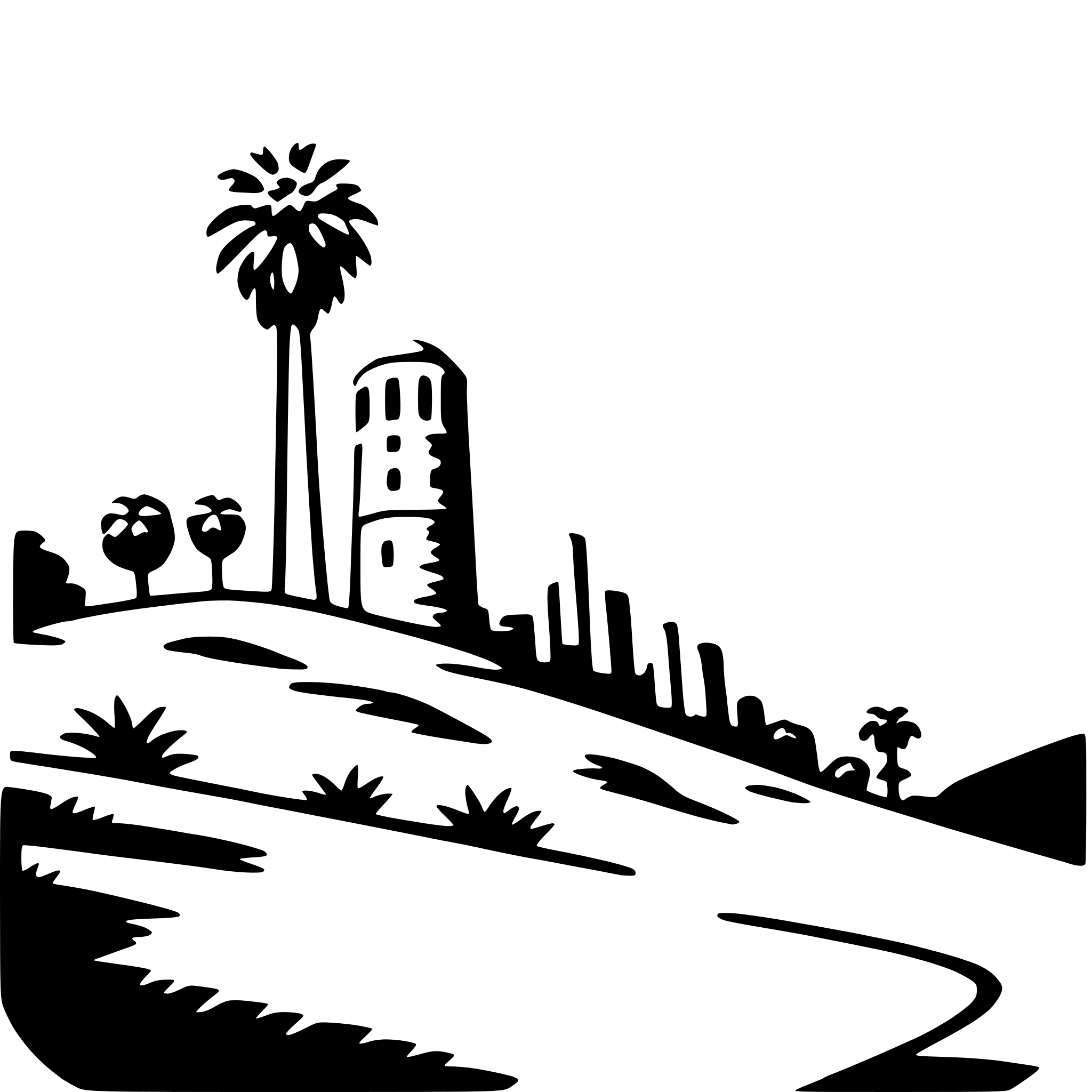 AI-generated SVG of a hollywood sign