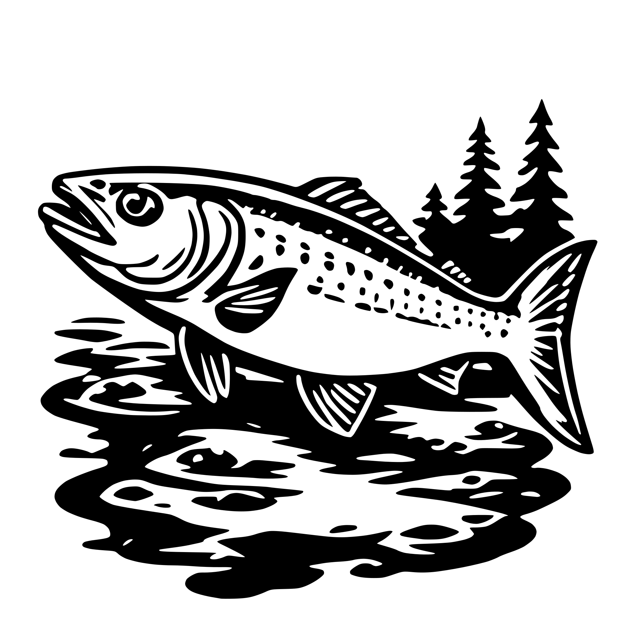 AI-generated SVG of 'native salmon'