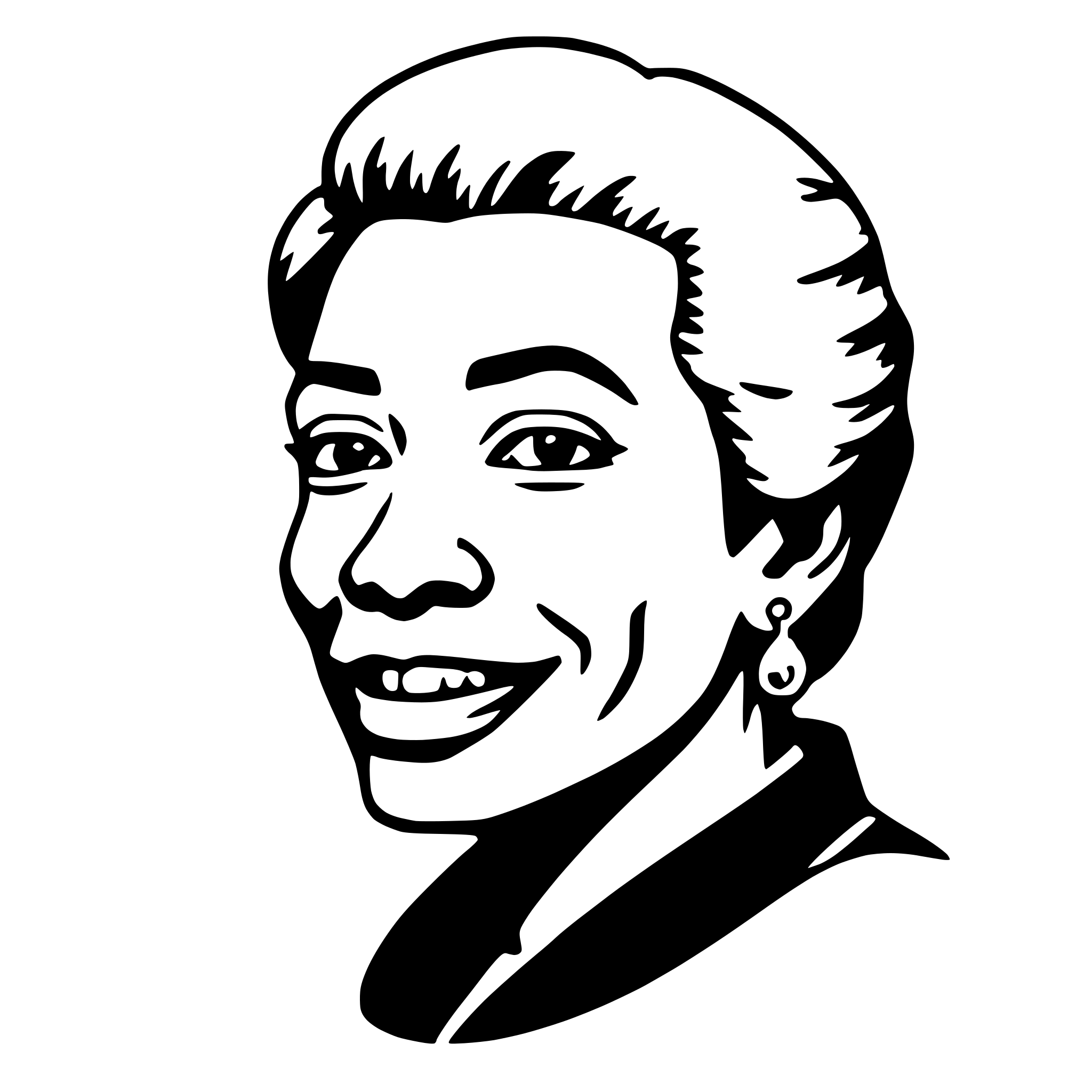 AI-generated SVG of 'maya angelou'