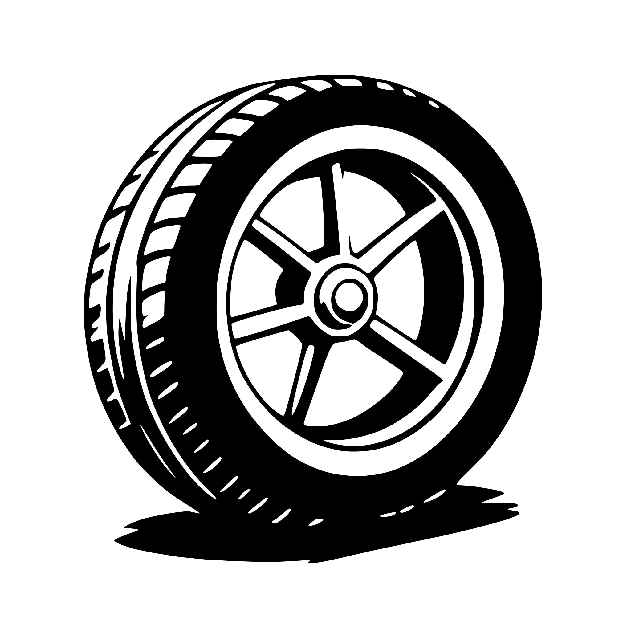 AI-generated SVG of 'tire'