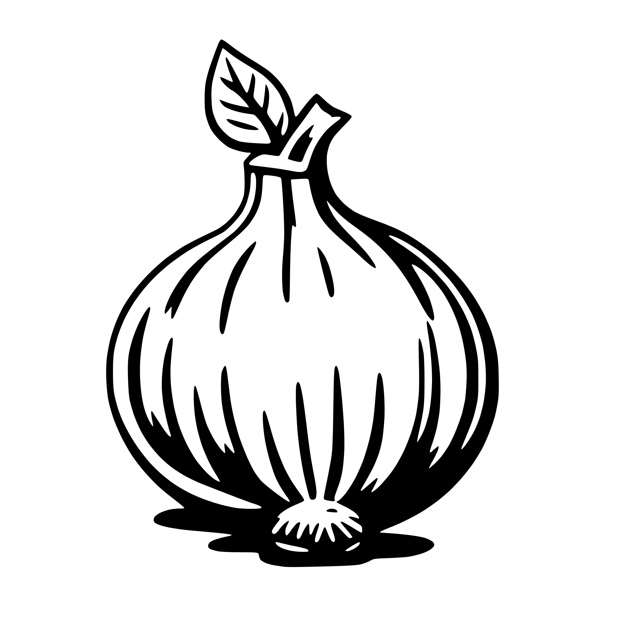 AI-generated SVG of a onion