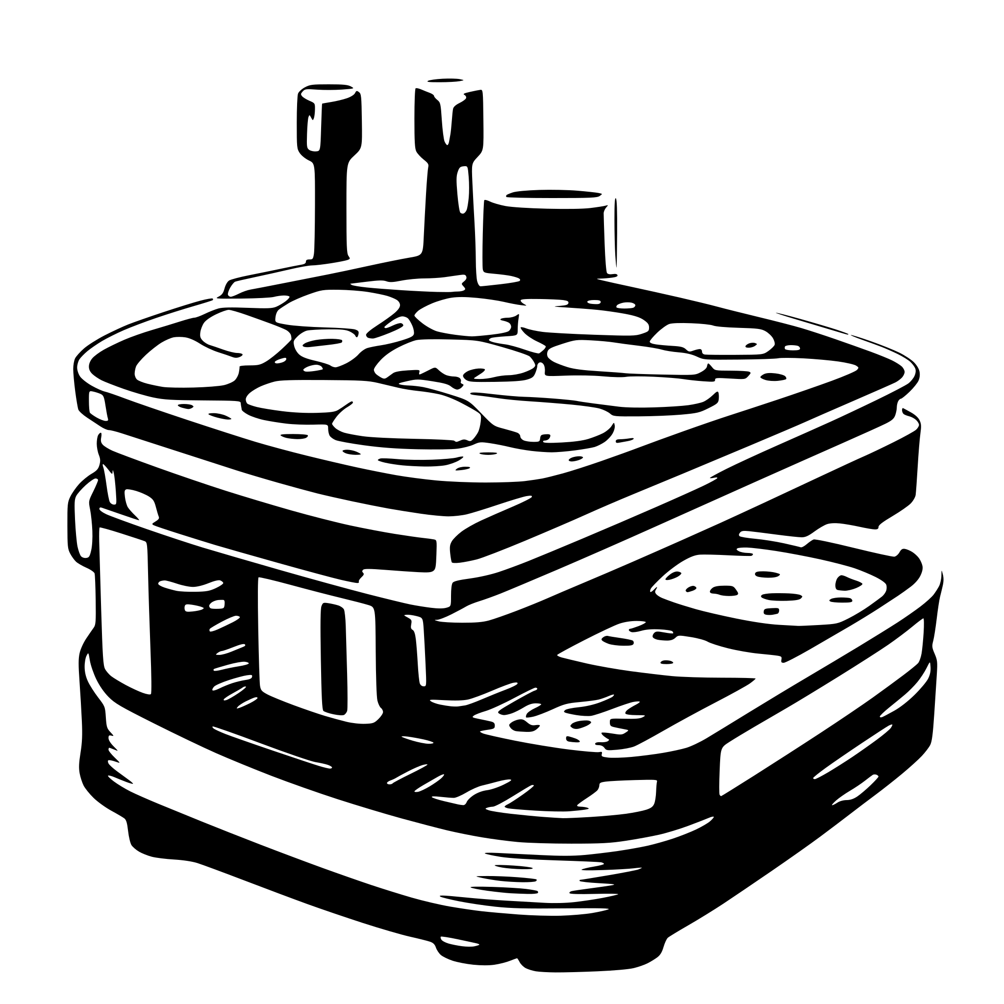 AI-generated SVG of 'generate a raclette pan'