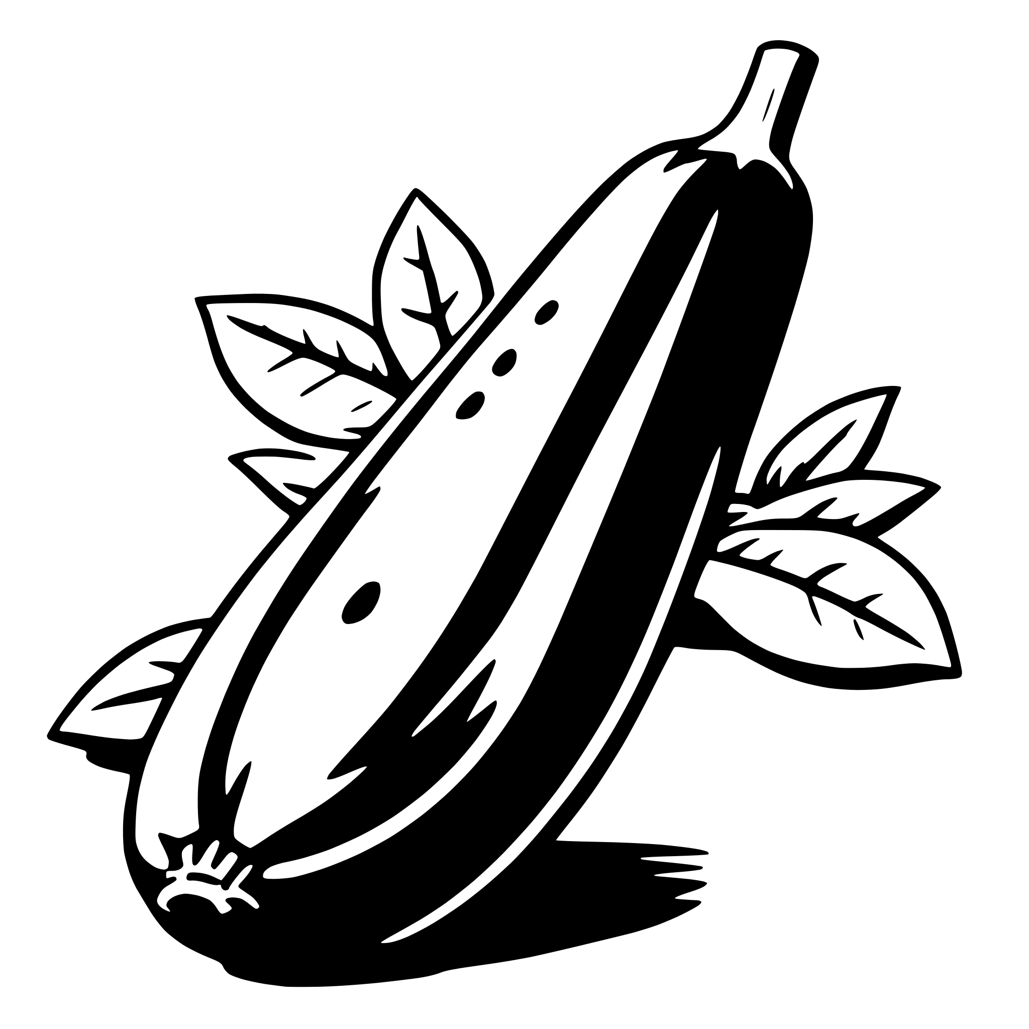 AI-generated SVG of 'zucchini'