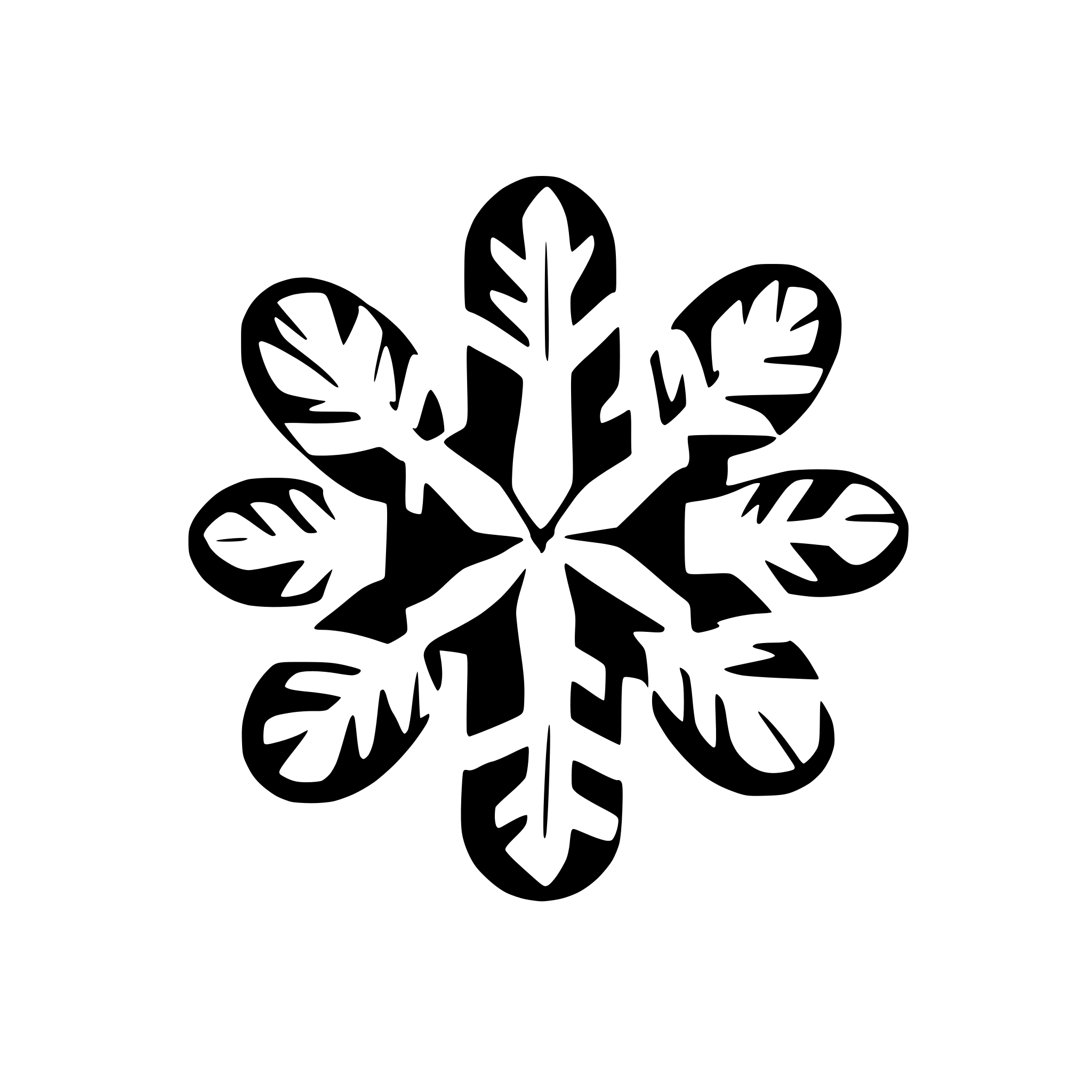 AI-generated SVG of a snowflake