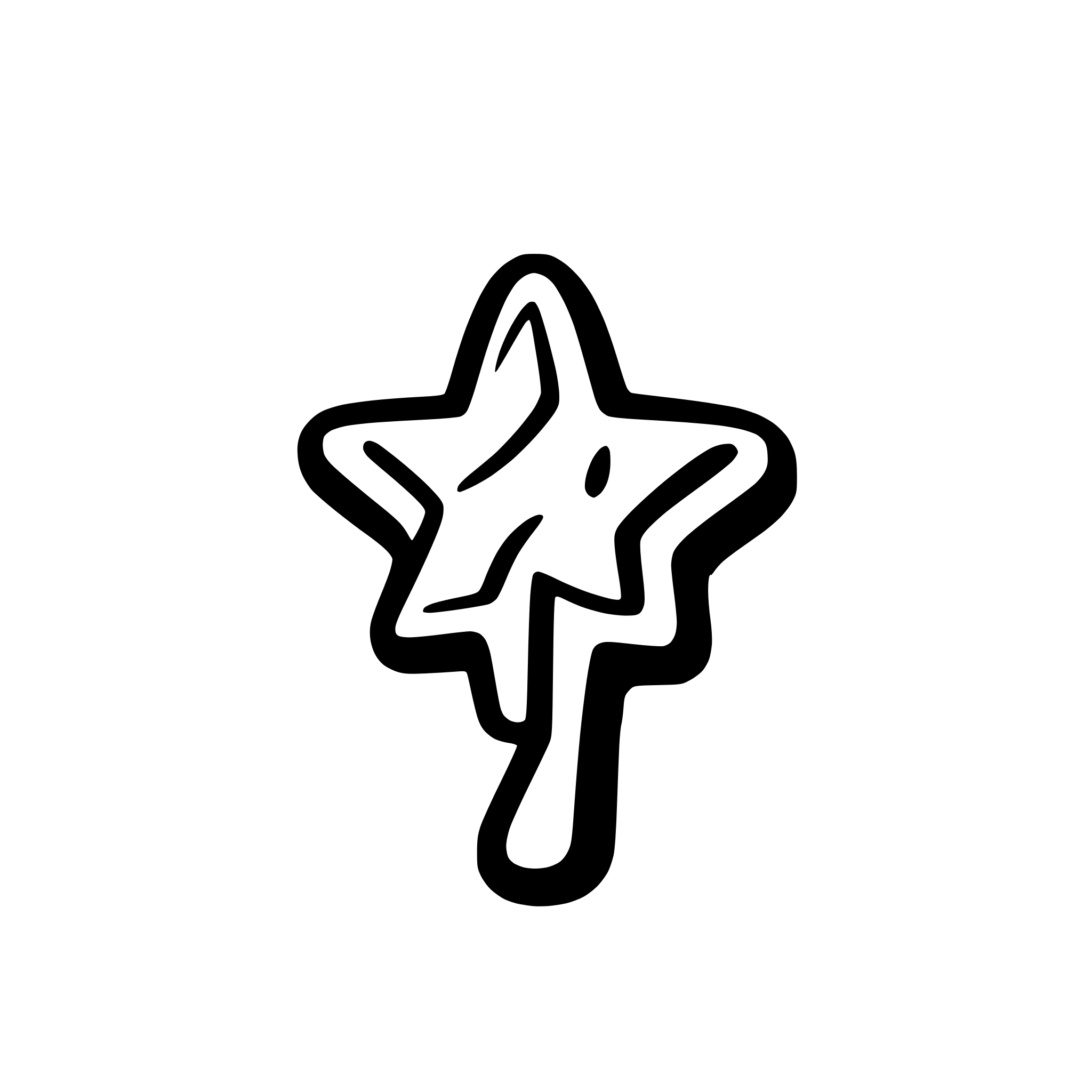 AI-generated SVG of a a shining star