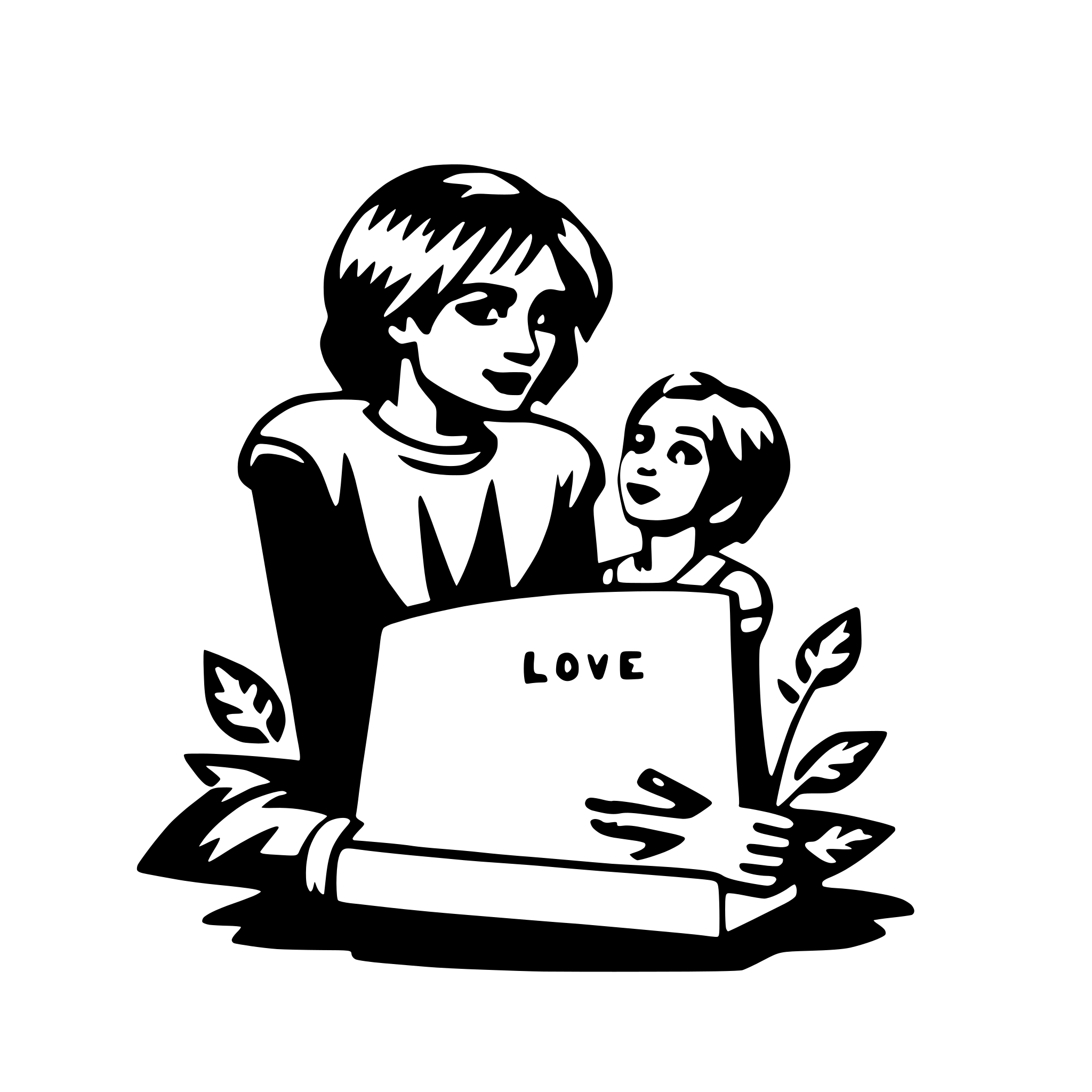 AI-generated SVG of a love poem