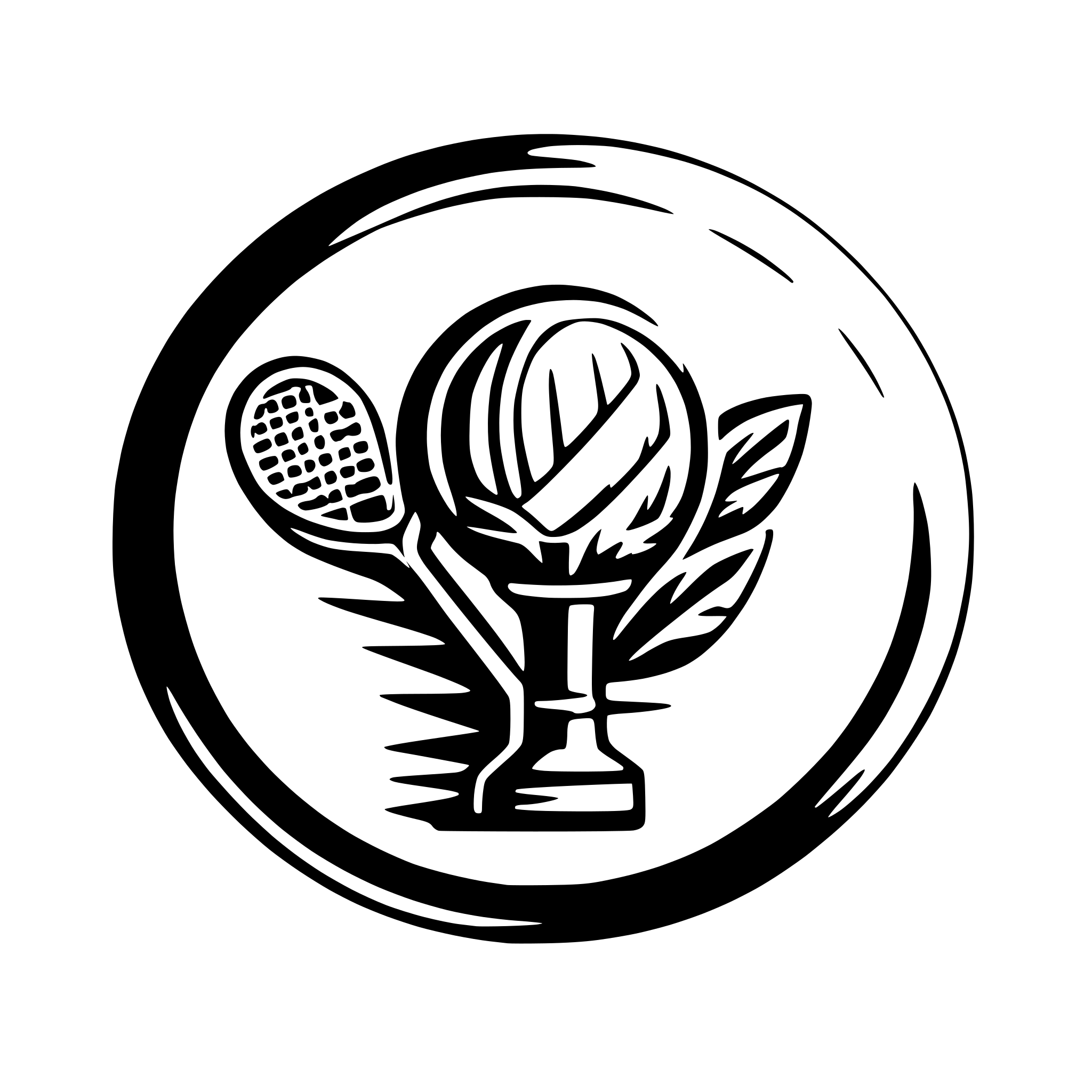 AI-generated SVG of a A badminton related company logo