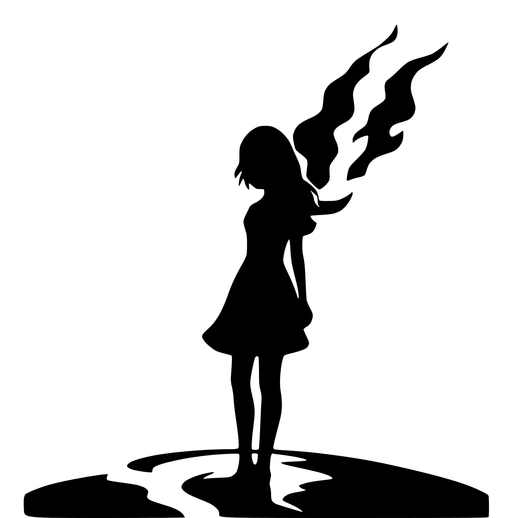 AI-generated SVG of a flame