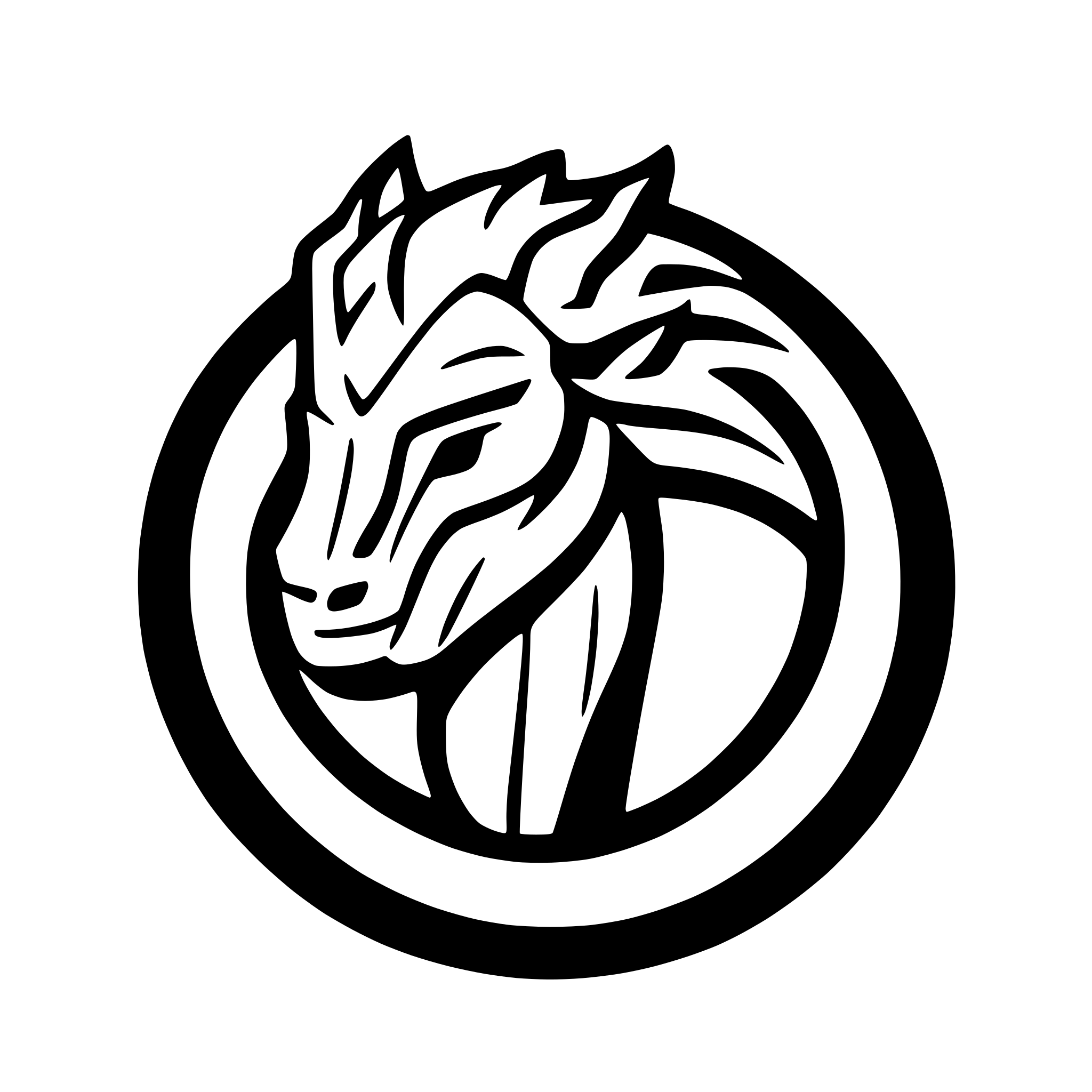 AI-generated SVG of a a creature with the head of a lion, body of a goat, and tail of a serpent (known as a chimera)