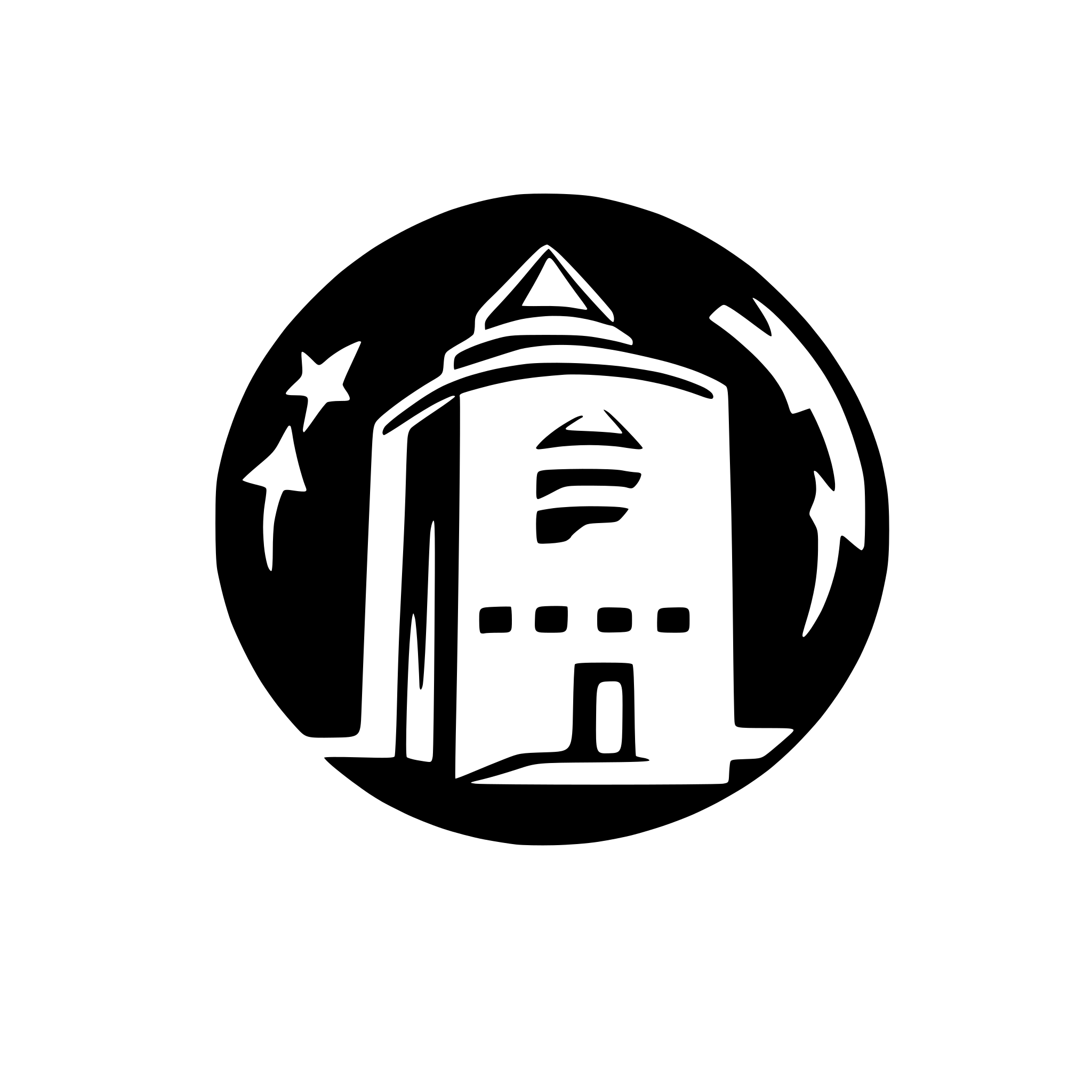 AI-generated SVG of a Make me a minimalistic logo for a tech product called "Babel" make it extremely minimalistic, sleek and modern looking. Something that would be fit for the silicon valley. Make it have the tower of babel itself and be as futuristic, "techy" as possible.