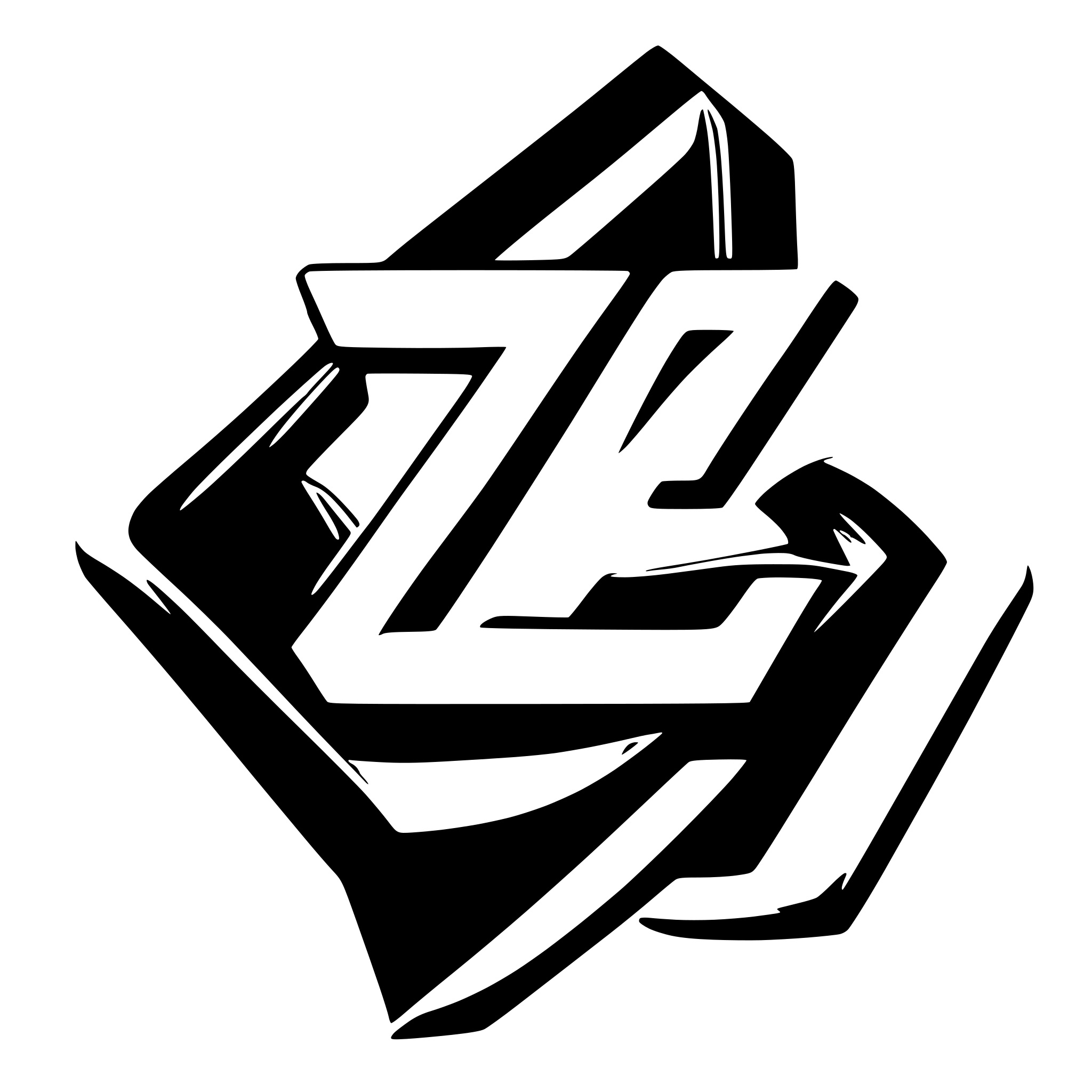 AI-generated SVG of a logo with the letters z and V in orange and blue