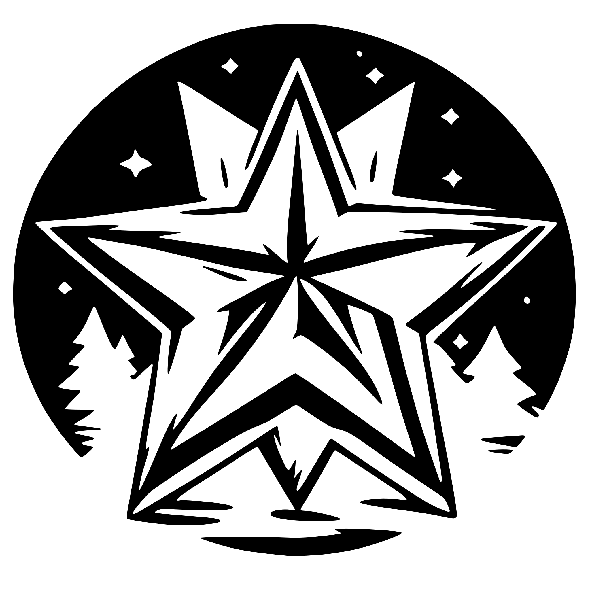 AI-generated SVG of a Christmas Star with cutting and folding lines
